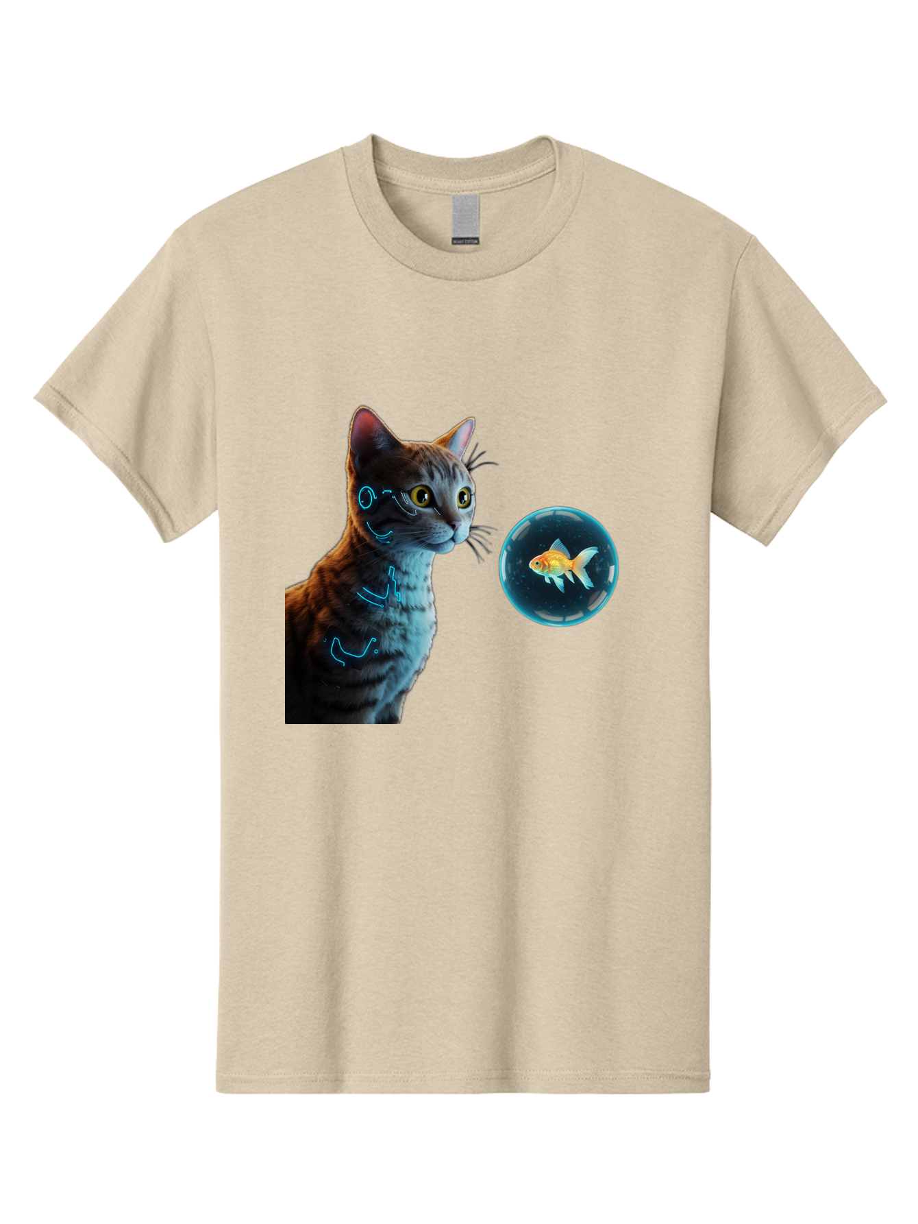 Cat-With-Fishbowl Men'S Graphic Tee, 100% Cotton, Comfortable Casual Summer Wear, Machine Washable, Vintage Camera, Old Camera, Antique Camera, Black Camera, Classic Photography, Photography Equipment, Nostalgic Device, Film Camera, Camera Art Bak223