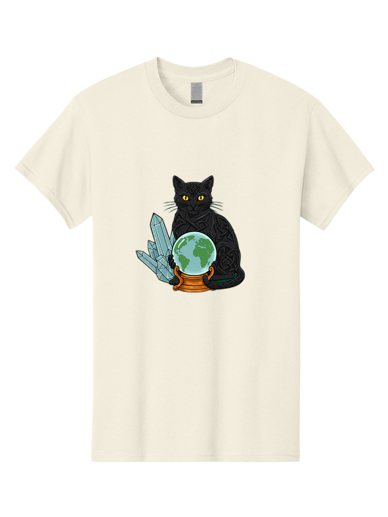 Celtic-Cat-With-Globe Men'S Graphic Tee, 100% Cotton, Comfortable Casual Summer Wear, Machine Washable, Vintage Camera, Old Camera, Antique Camera, Black Camera, Classic Photography, Photography Equipment, Nostalgic Device, Film Camera, Bak225