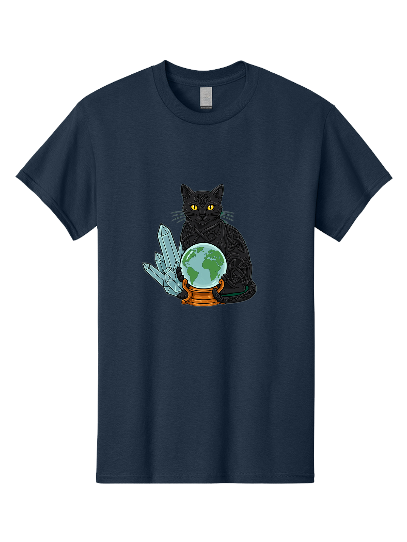 Celtic-Cat-With-Globe Men'S Graphic Tee, 100% Cotton, Comfortable Casual Summer Wear, Machine Washable, Vintage Camera, Old Camera, Antique Camera, Black Camera, Classic Photography, Photography Equipment, Nostalgic Device, Film Camera, Bak225