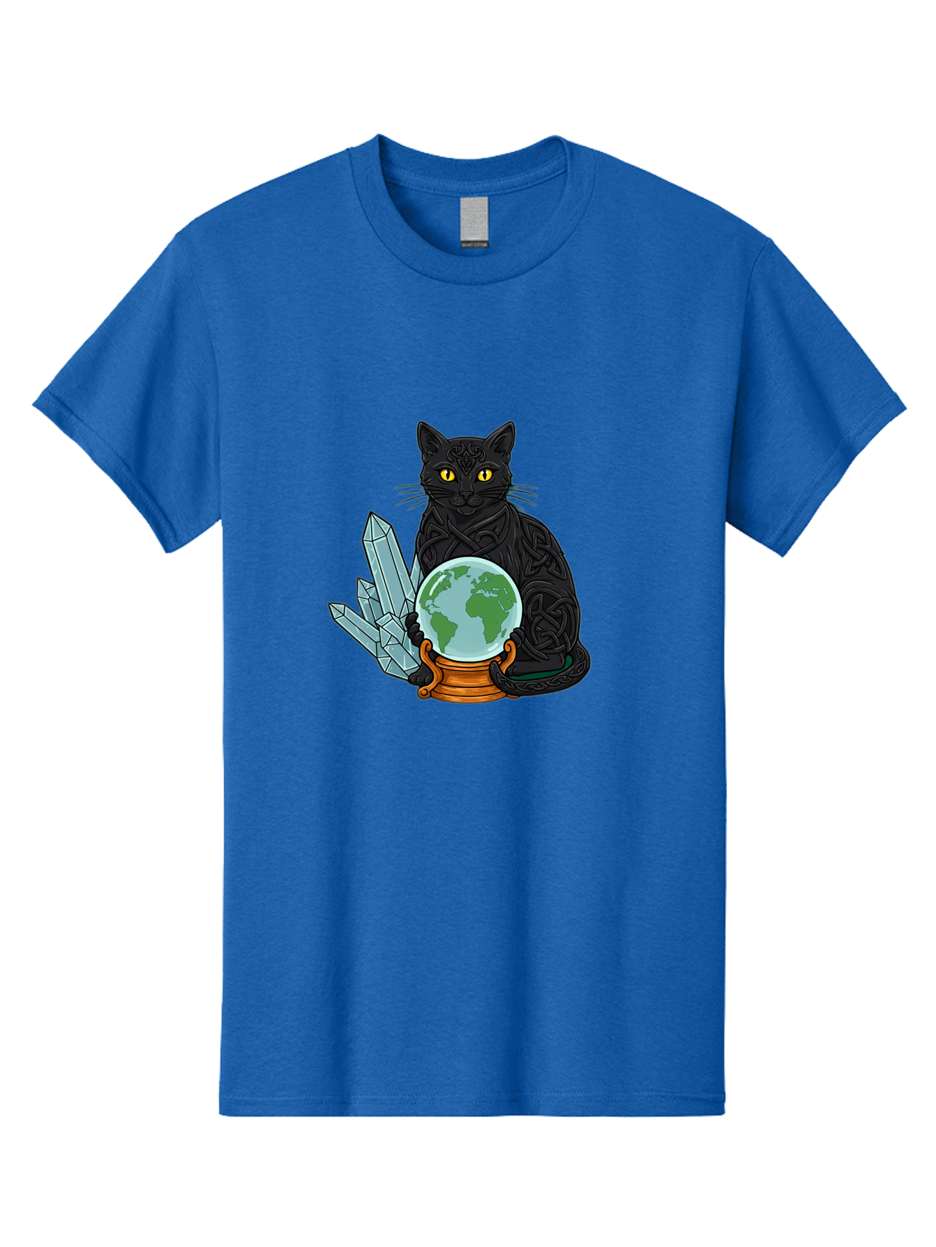 Celtic-Cat-With-Globe Men'S Graphic Tee, 100% Cotton, Comfortable Casual Summer Wear, Machine Washable, Vintage Camera, Old Camera, Antique Camera, Black Camera, Classic Photography, Photography Equipment, Nostalgic Device, Film Camera, Bak225