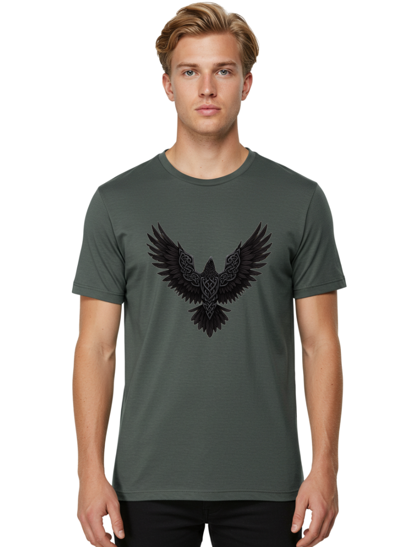 Celtic-Raven-Wings Men'S Graphic Tee, 100% Cotton, Comfortable Casual Summer Wear, Machine Washable, Vintage Camera, Old Camera, Antique Camera, Black Camera, Classic Photography, Photography Equipment, Nostalgic Device, Film Camera, Bak227