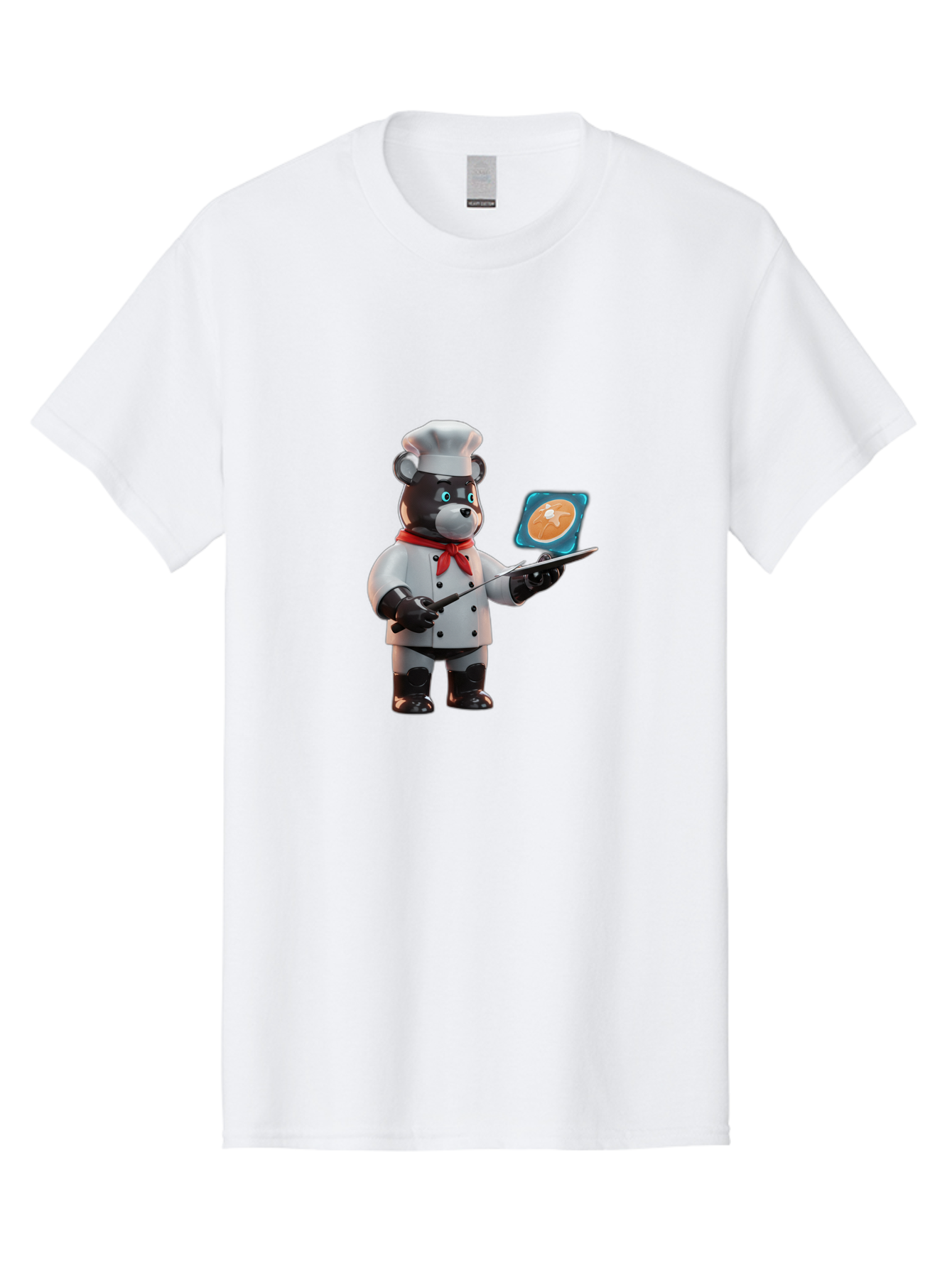 Chef-Bear-4 Men'S Graphic Tee, 100% Cotton, Comfortable Casual Summer Wear, Machine Washable, Vintage Camera, Old Camera, Antique Camera, Black Camera, Classic Photography, Photography Equipment, Nostalgic Device, Film Camera, Camera Art Bak233