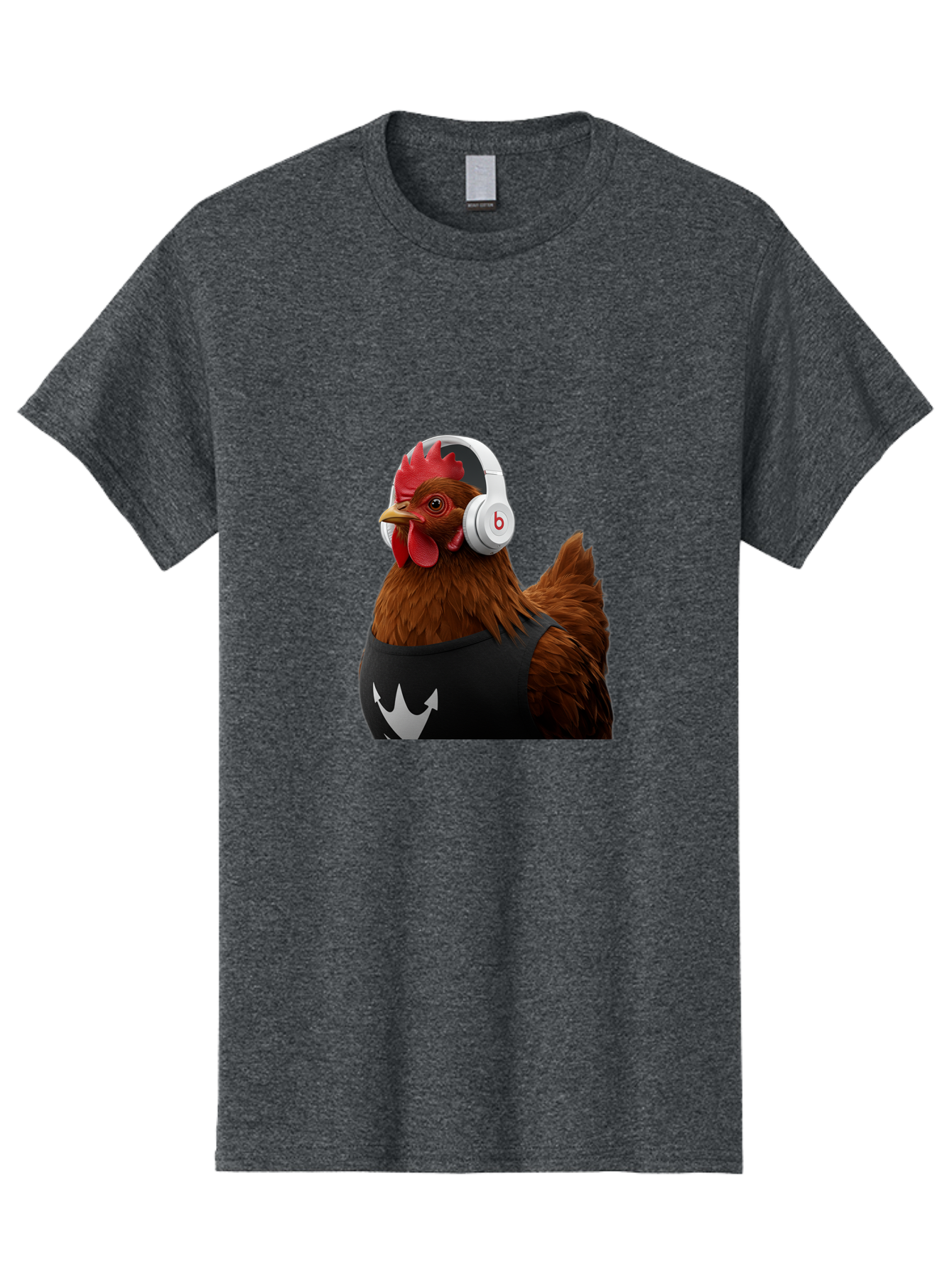 Chicken-With-Beats-Headphones Men'S Graphic Tee, 100% Cotton, Comfortable Casual Summer Wear, Machine Washable, Vintage Camera, Old Camera, Antique Camera, Black Camera, Classic Photography, Photography Equipment, Nostalgic Device, Bak243