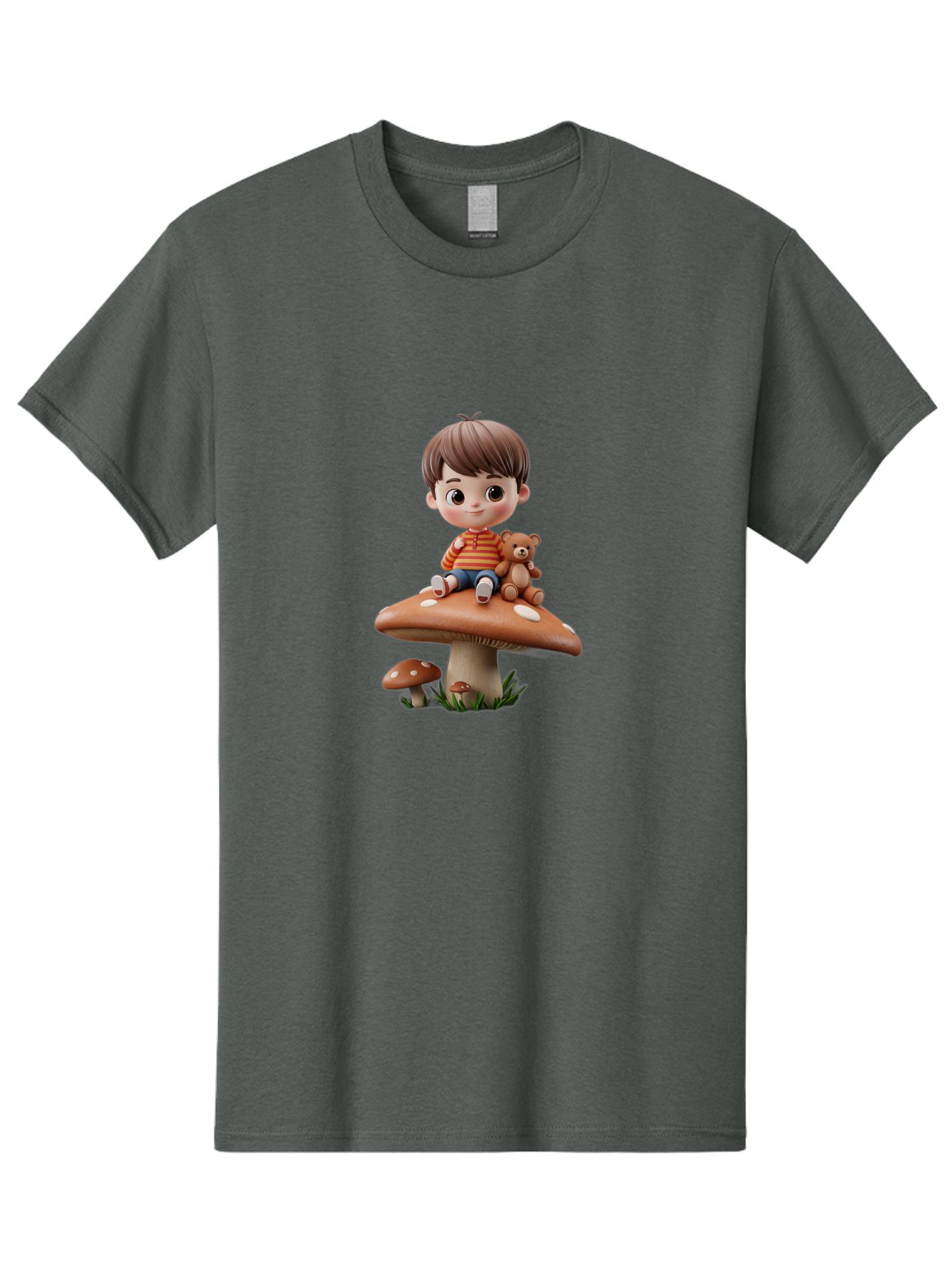 Child-Sitting-On-Mushroom Men'S Graphic Tee, 100% Cotton, Comfortable Casual Summer Wear, Machine Washable, Vintage Camera, Old Camera, Antique Camera, Black Camera, Classic Photography, Photography Equipment, Nostalgic Device, Film Camera, Bak245