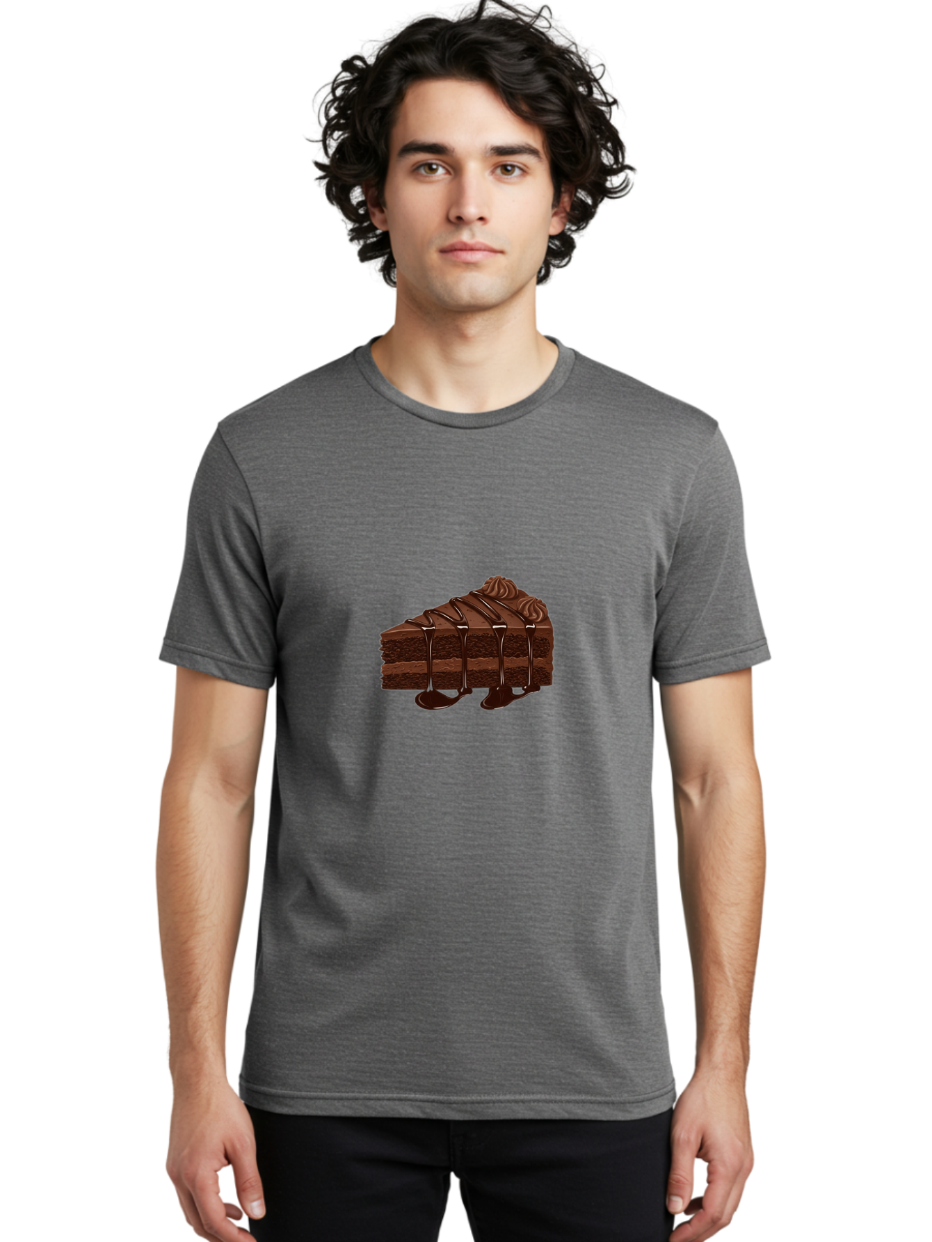 Chocolate-Cake-1 Men'S Graphic Tee, 100% Cotton, Comfortable Casual Summer Wear, Machine Washable, Vintage Camera, Old Camera, Antique Camera, Black Camera, Classic Photography, Photography Equipment, Nostalgic Device, Film Camera, Camera Art Bak248