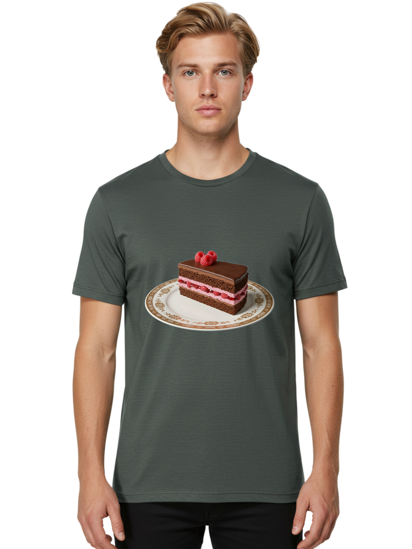 Chocolate-Cake Men'S Graphic Tee, 100% Cotton, Comfortable Casual Summer Wear, Machine Washable, Vintage Camera, Old Camera, Antique Camera, Black Camera, Classic Photography, Photography Equipment, Nostalgic Device, Film Camera, Camera Art Bak253