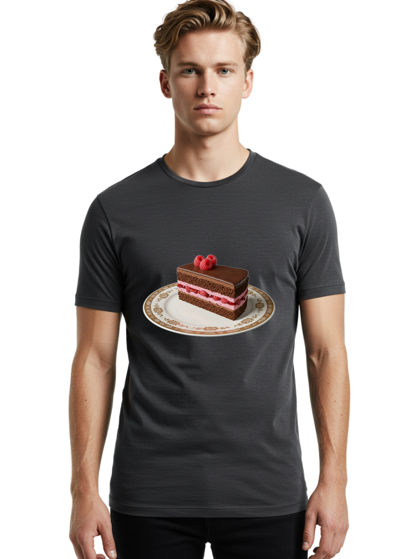 Chocolate-Cake Men'S Graphic Tee, 100% Cotton, Comfortable Casual Summer Wear, Machine Washable, Vintage Camera, Old Camera, Antique Camera, Black Camera, Classic Photography, Photography Equipment, Nostalgic Device, Film Camera, Camera Art Bak253