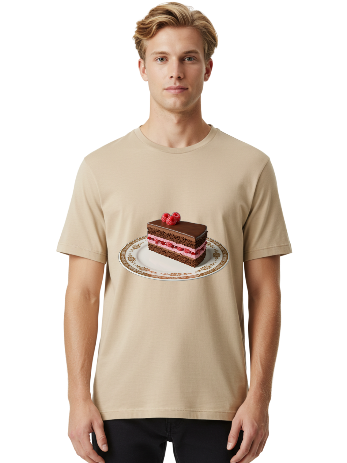 Chocolate-Cake Men'S Graphic Tee, 100% Cotton, Comfortable Casual Summer Wear, Machine Washable, Vintage Camera, Old Camera, Antique Camera, Black Camera, Classic Photography, Photography Equipment, Nostalgic Device, Film Camera, Camera Art Bak253