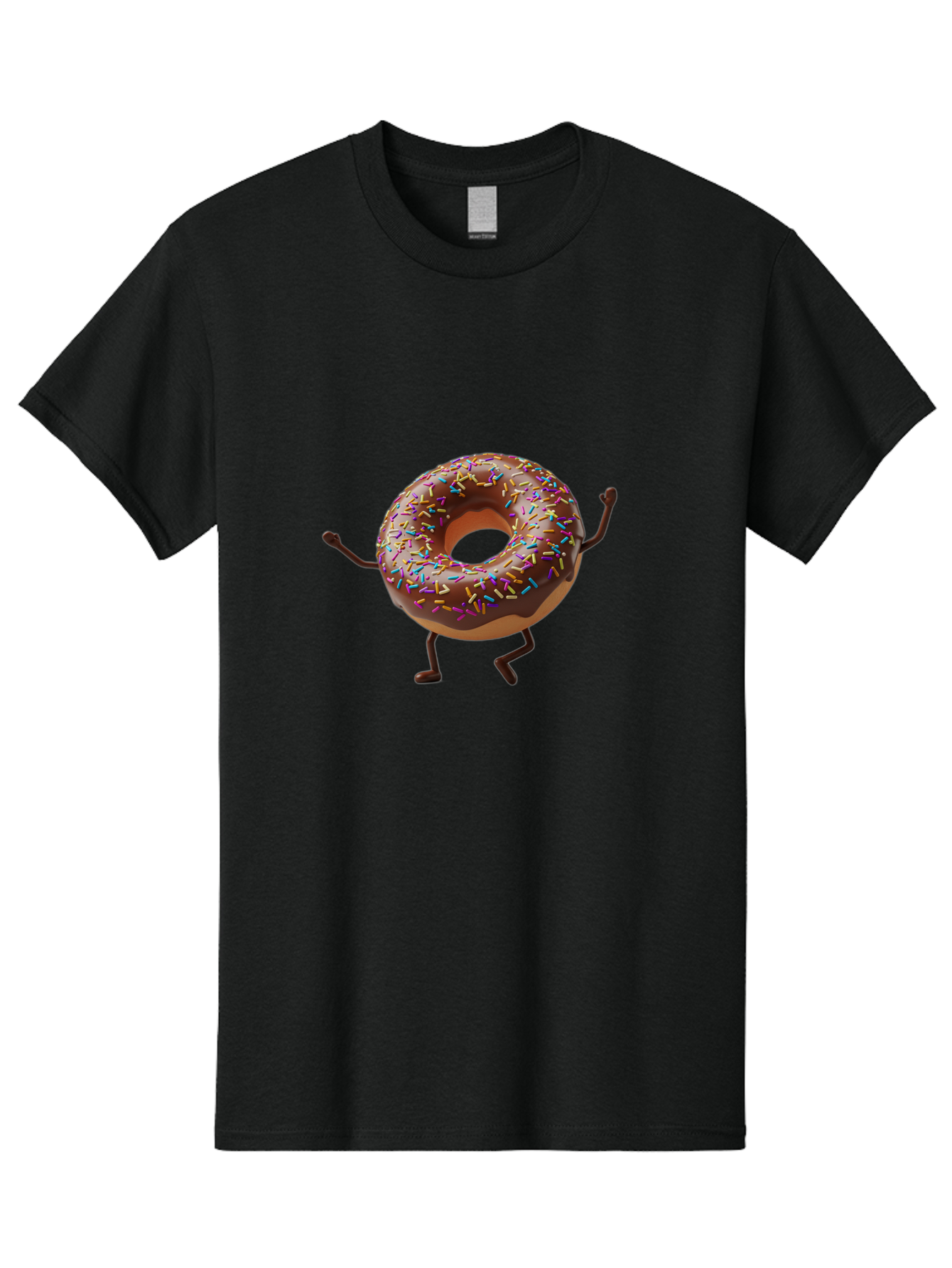 Chocolate-Donut Men'S Graphic Tee, 100% Cotton, Comfortable Casual Summer Wear, Machine Washable, Vintage Camera, Old Camera, Antique Camera, Black Camera, Classic Photography, Photography Equipment, Nostalgic Device, Film Camera, Camera Art Bak255