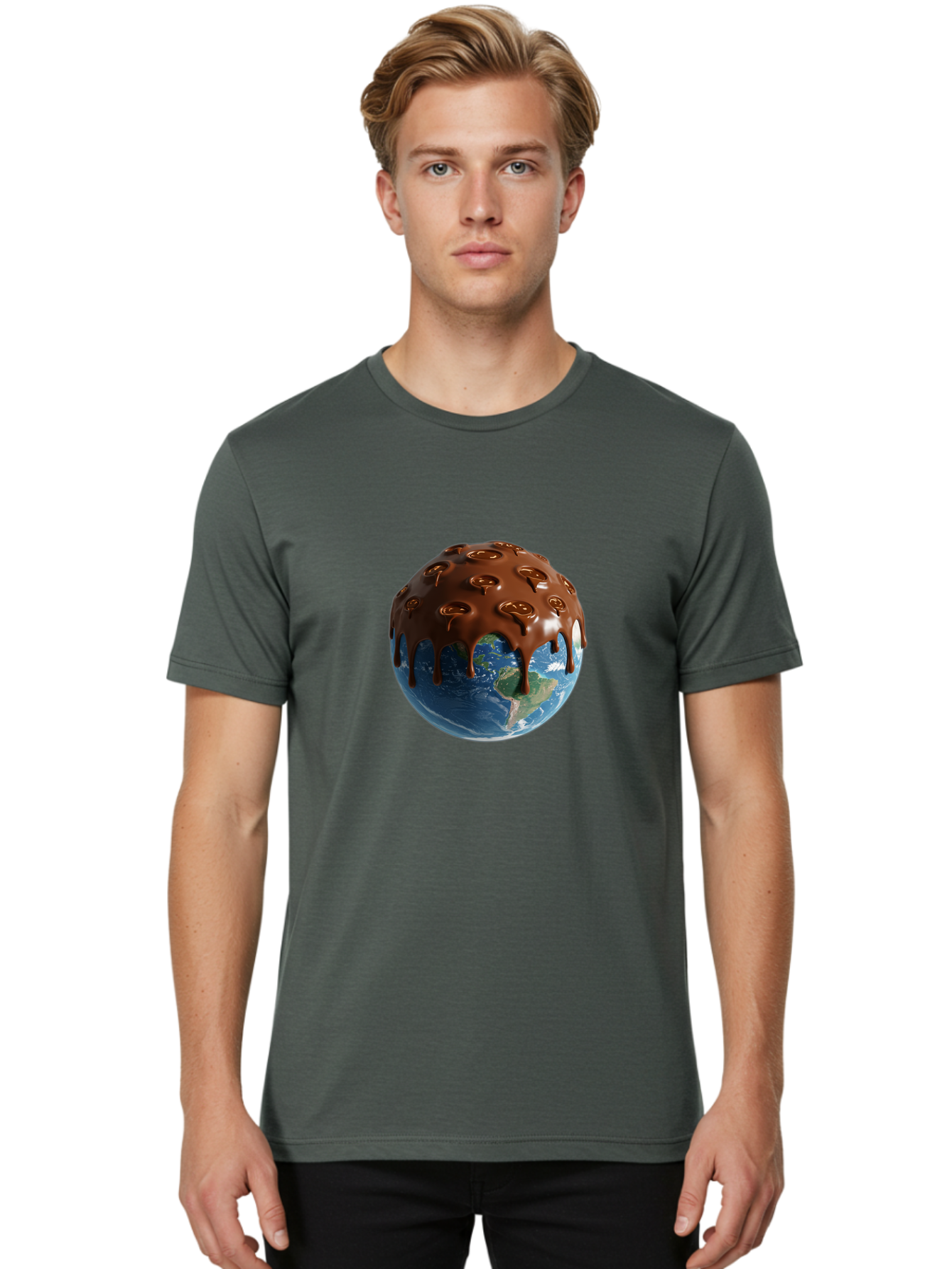 Chocolate-Planet-Earth Men'S Graphic Tee, 100% Cotton, Comfortable Casual Summer Wear, Machine Washable, Vintage Camera, Old Camera, Antique Camera, Black Camera, Classic Photography, Photography Equipment, Nostalgic Device, Film Camera, Bak259