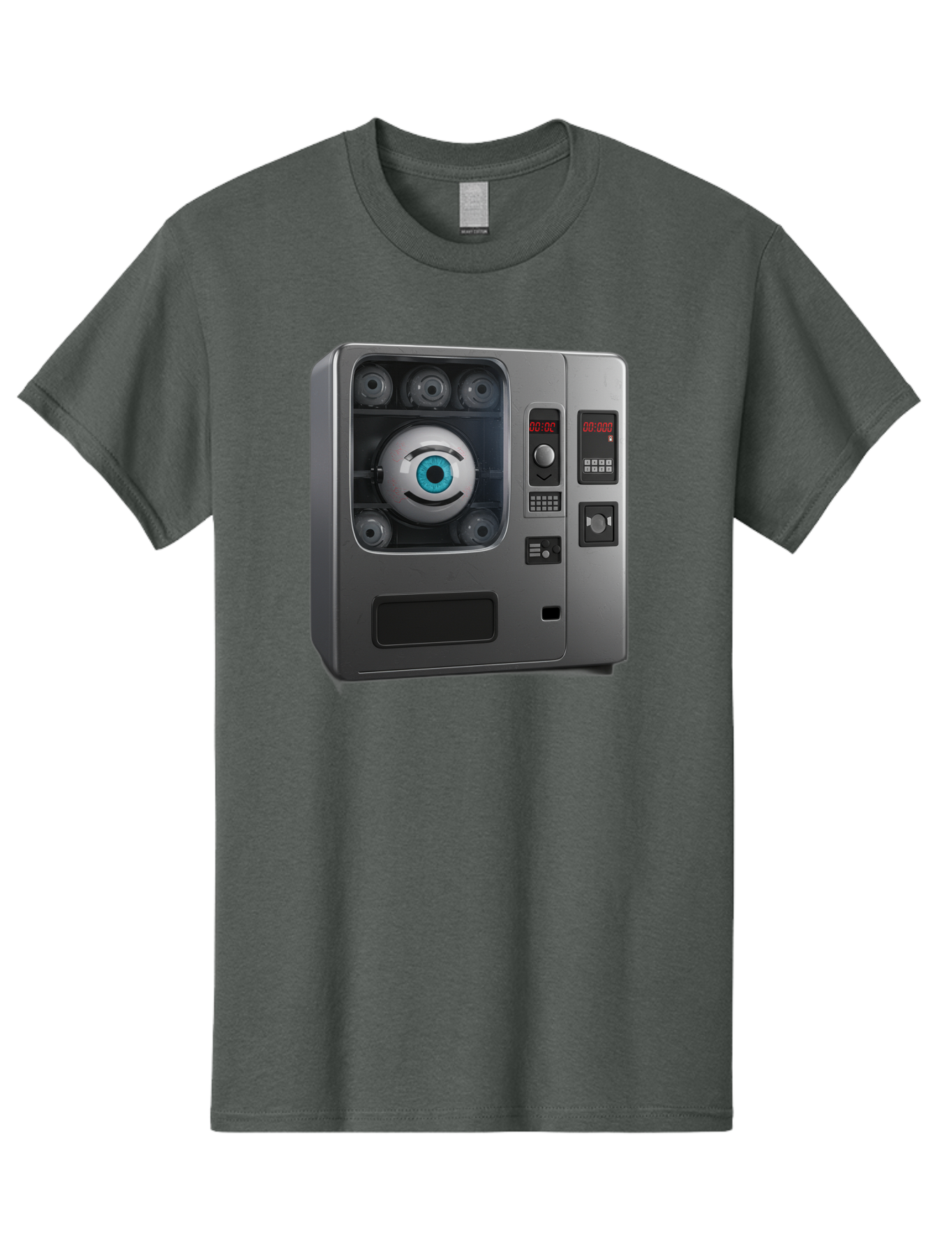 Claptrap Men'S Graphic Tee, 100% Cotton, Comfortable Casual Summer Wear, Machine Washable, Vintage Camera, Old Camera, Antique Camera, Black Camera, Classic Photography, Photography Equipment, Nostalgic Device, Film Camera, Camera Art Bak261