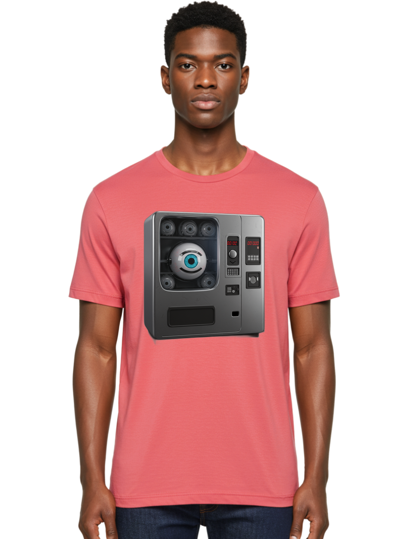 Claptrap Men'S Graphic Tee, 100% Cotton, Comfortable Casual Summer Wear, Machine Washable, Vintage Camera, Old Camera, Antique Camera, Black Camera, Classic Photography, Photography Equipment, Nostalgic Device, Film Camera, Camera Art Bak261