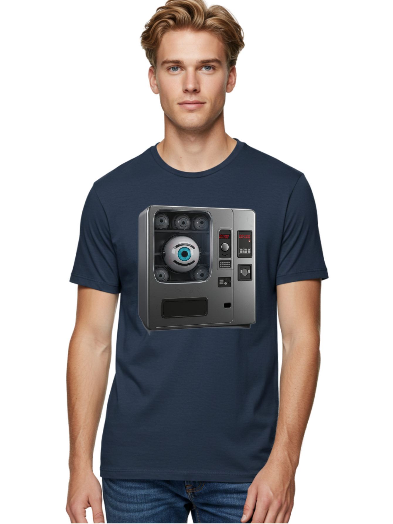 Claptrap Men'S Graphic Tee, 100% Cotton, Comfortable Casual Summer Wear, Machine Washable, Vintage Camera, Old Camera, Antique Camera, Black Camera, Classic Photography, Photography Equipment, Nostalgic Device, Film Camera, Camera Art Bak261