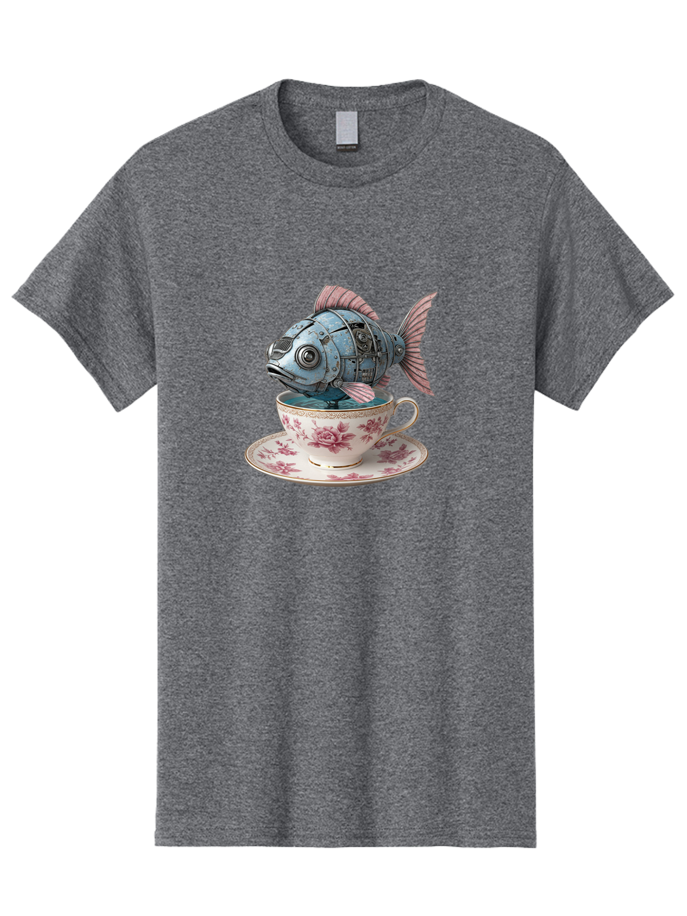 Clockwork-Fish Men'S Graphic Tee, 100% Cotton, Comfortable Casual Summer Wear, Machine Washable, Vintage Camera, Old Camera, Antique Camera, Black Camera, Classic Photography, Photography Equipment, Nostalgic Device, Film Camera, Camera Art Bak263