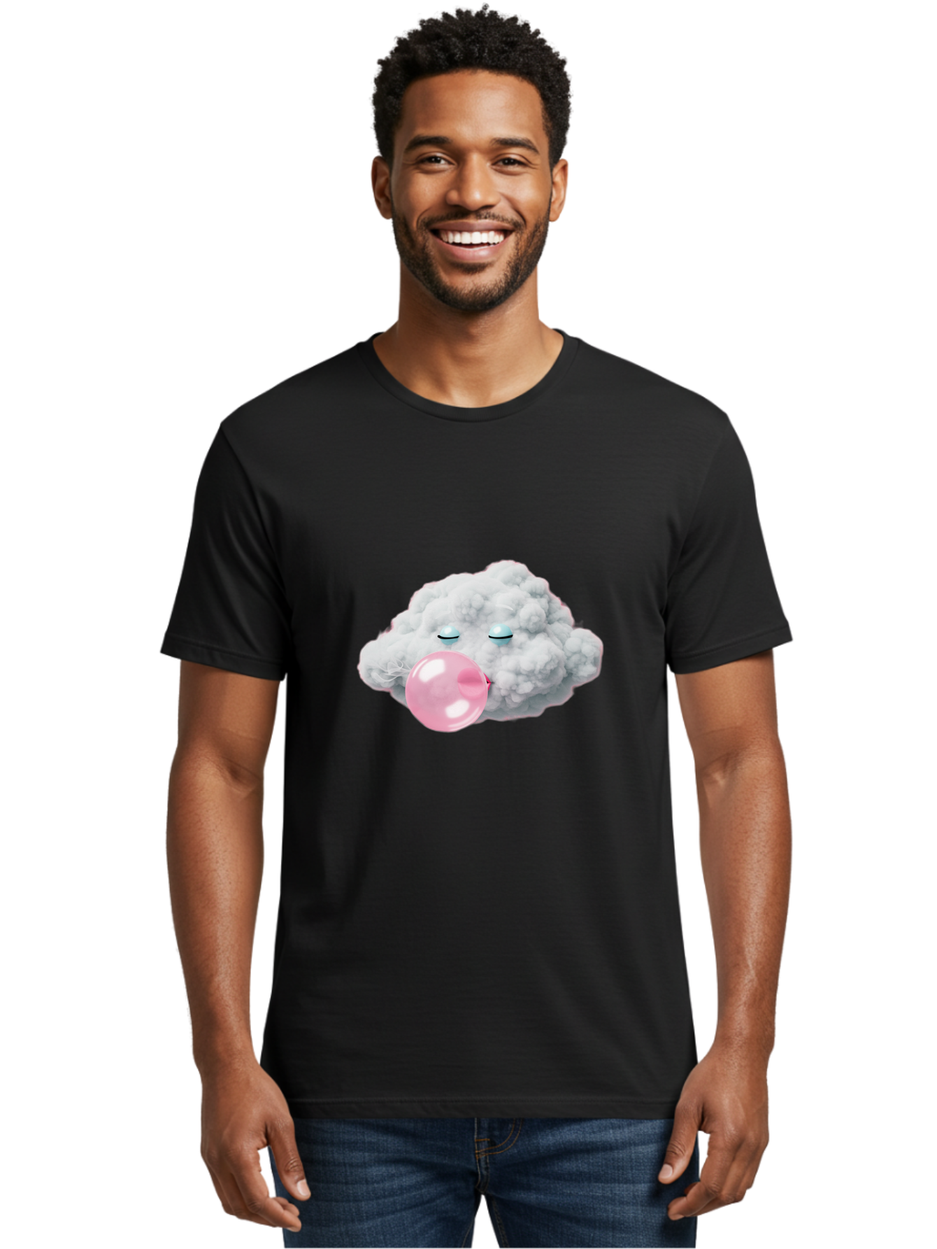 Cloud-Blowing-Bubble Men'S Graphic Tee, 100% Cotton, Comfortable Casual Summer Wear, Machine Washable, Vintage Camera, Old Camera, Antique Camera, Black Camera, Classic Photography, Photography Equipment, Nostalgic Device, Film Camera, Bak265