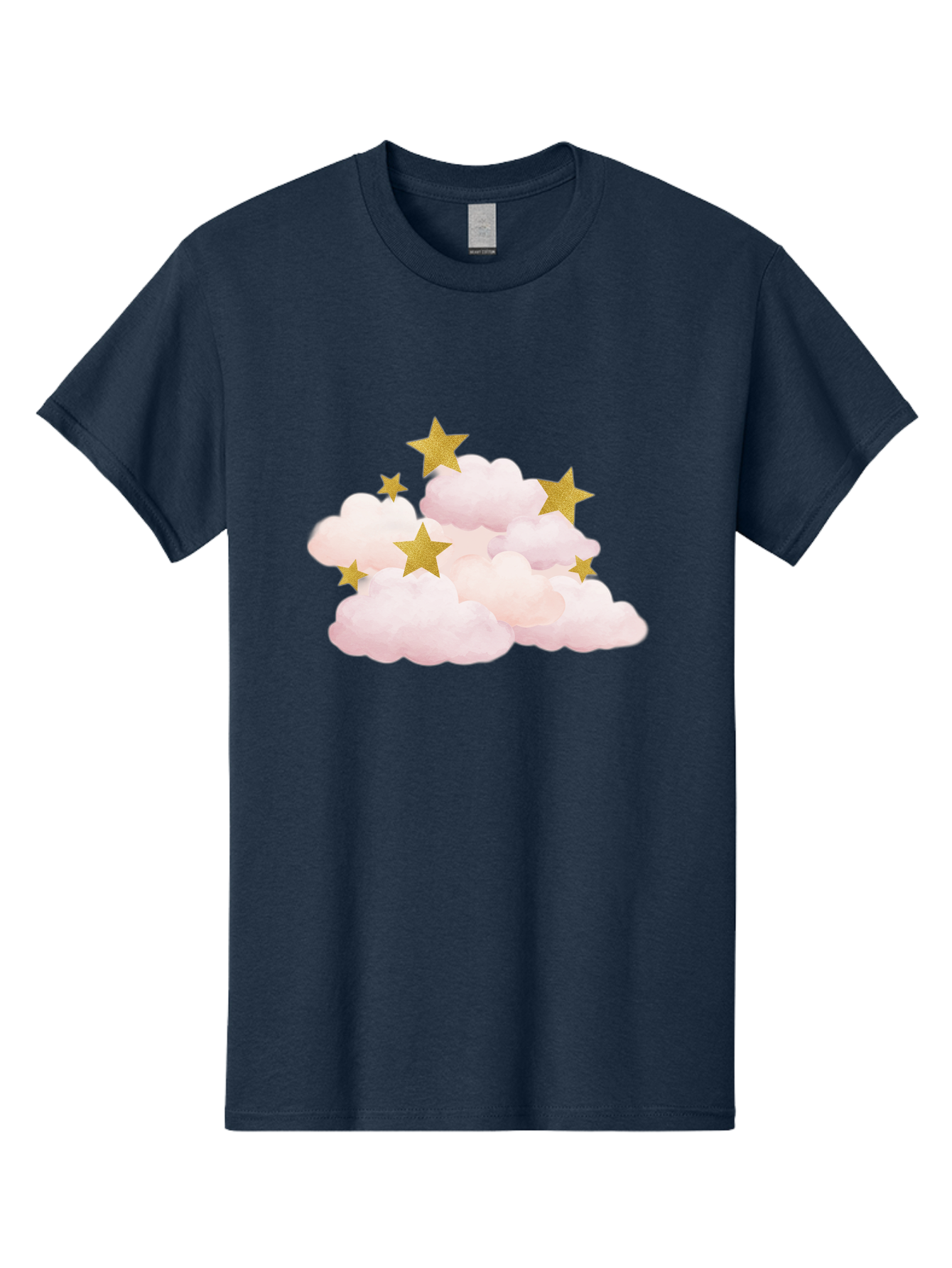 Clouds-With-Stars Men'S Graphic Tee, 100% Cotton, Comfortable Casual Summer Wear, Machine Washable, Vintage Camera, Old Camera, Antique Camera, Black Camera, Classic Photography, Photography Equipment, Nostalgic Device, Film Camera, Camera Art Bak271
