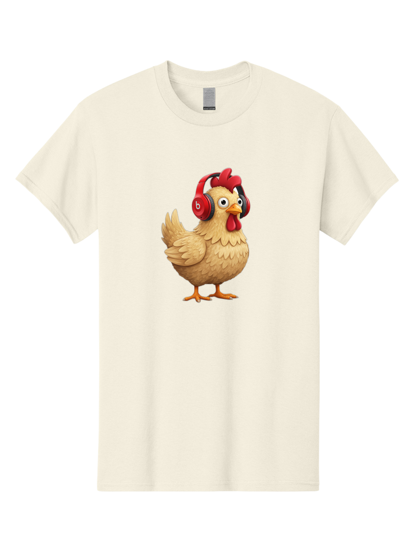 Clucking-Chicken-With-Headphones Men'S Graphic Tee, 100% Cotton, Comfortable Casual Summer Wear, Machine Washable, Vintage Camera, Old Camera, Antique Camera, Black Camera, Classic Photography, Photography Equipment, Nostalgic Device, Bak274