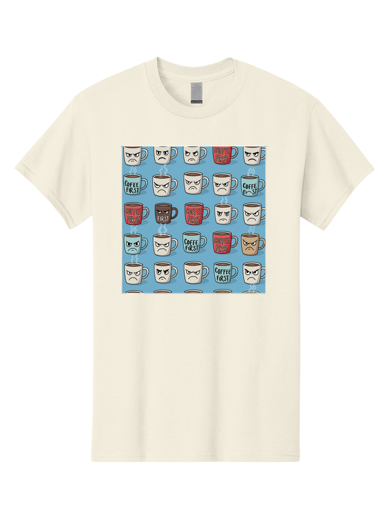 Coffee-First-1 Men'S Graphic Tee, 100% Cotton, Comfortable Casual Summer Wear, Machine Washable, Vintage Camera, Old Camera, Antique Camera, Black Camera, Classic Photography, Photography Equipment, Nostalgic Device, Film Camera, Camera Art Bak279