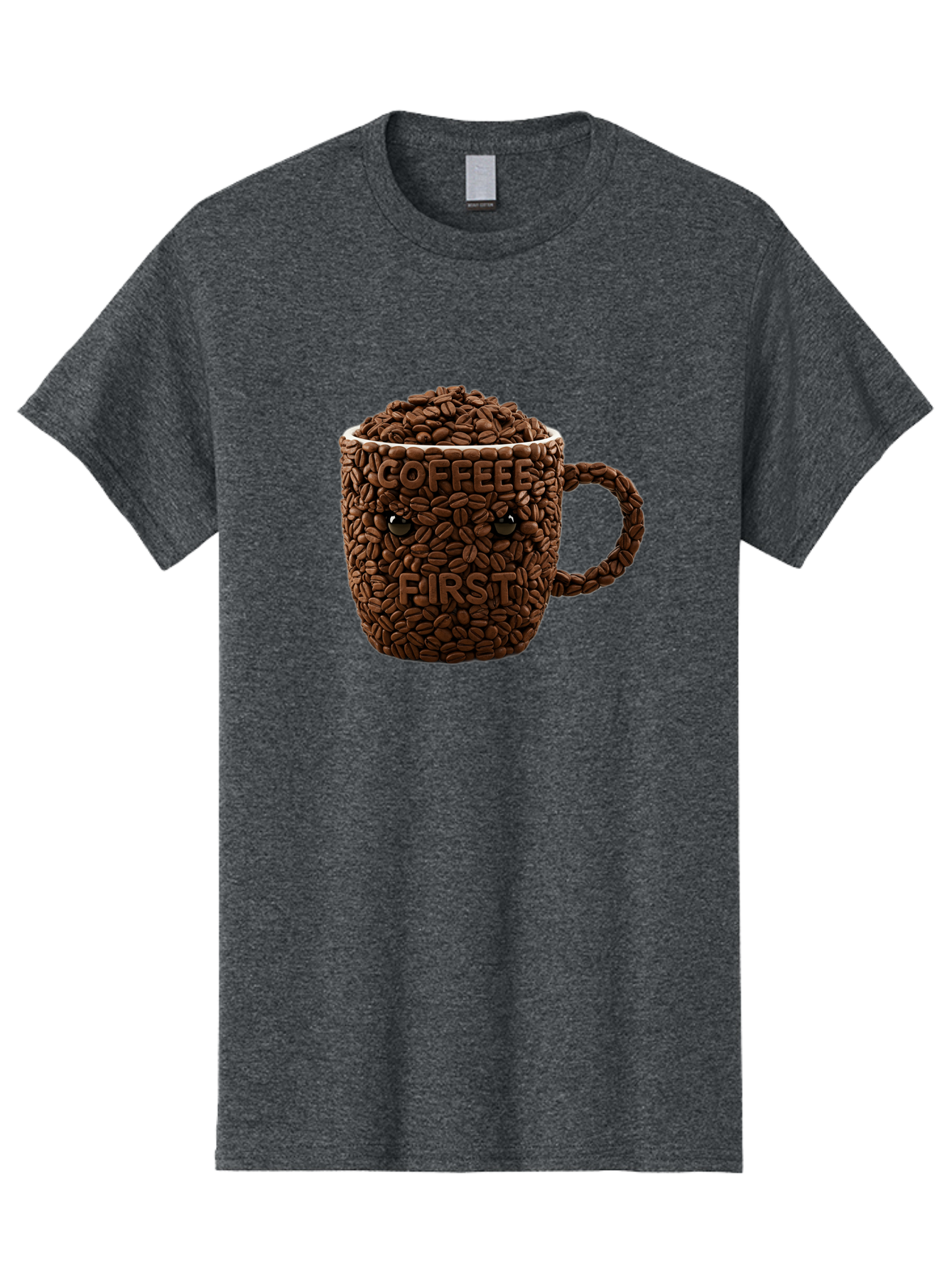 Coffee-First-2 Men'S Graphic Tee, 100% Cotton, Comfortable Casual Summer Wear, Machine Washable, Vintage Camera, Old Camera, Antique Camera, Black Camera, Classic Photography, Photography Equipment, Nostalgic Device, Film Camera, Camera Art Bak280