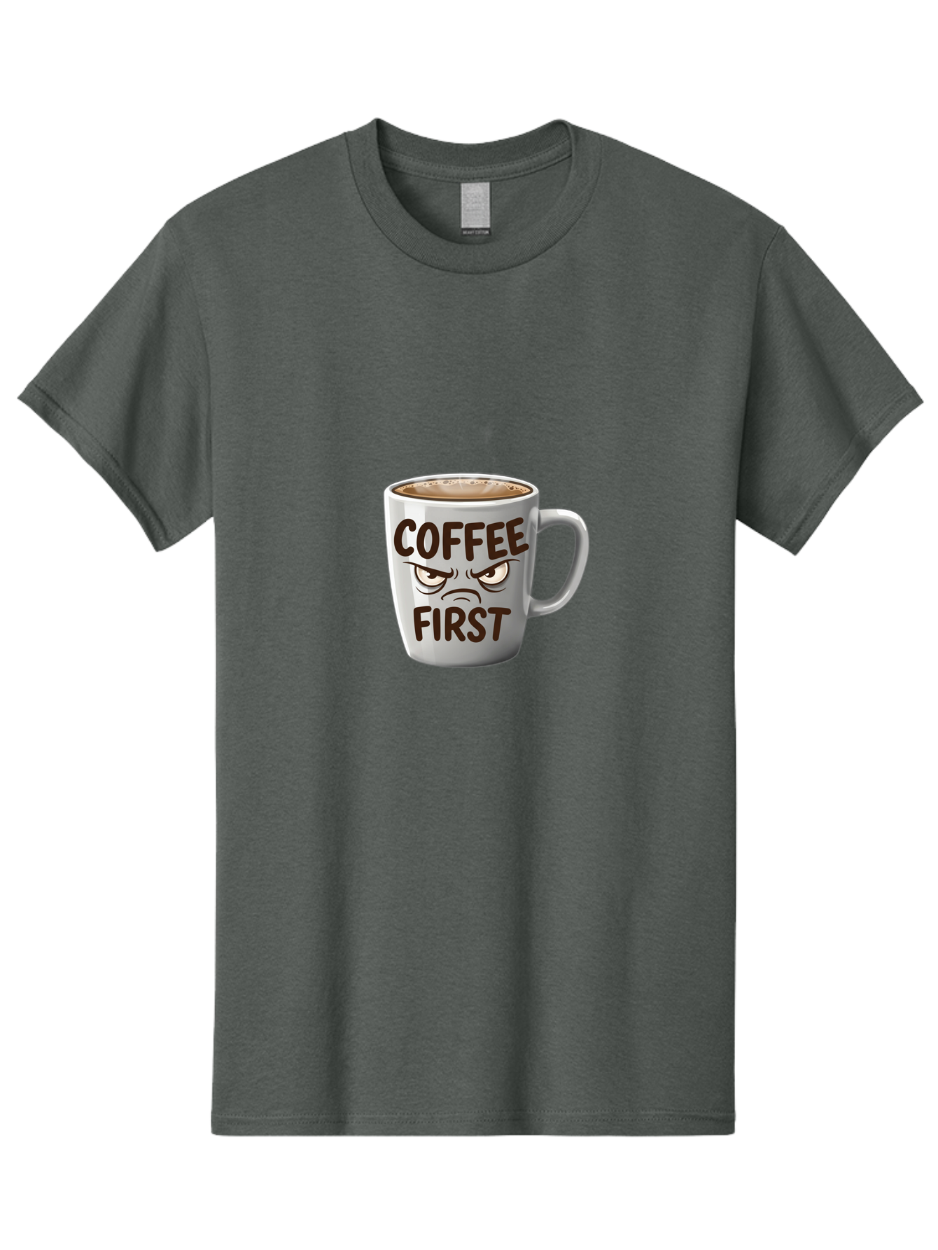 Coffee-First Men'S Graphic Tee, 100% Cotton, Comfortable Casual Summer Wear, Machine Washable, Vintage Camera, Old Camera, Antique Camera, Black Camera, Classic Photography, Photography Equipment, Nostalgic Device, Film Camera, Camera Art Bak283