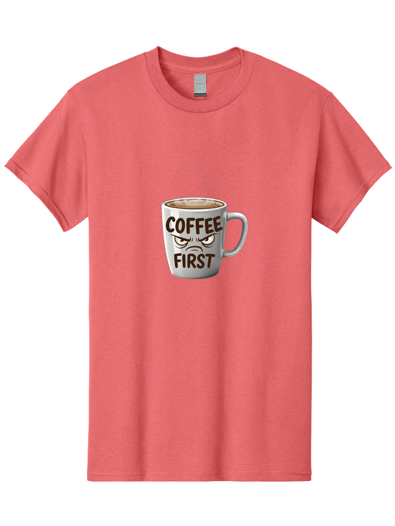 Coffee-First Men'S Graphic Tee, 100% Cotton, Comfortable Casual Summer Wear, Machine Washable, Vintage Camera, Old Camera, Antique Camera, Black Camera, Classic Photography, Photography Equipment, Nostalgic Device, Film Camera, Camera Art Bak283