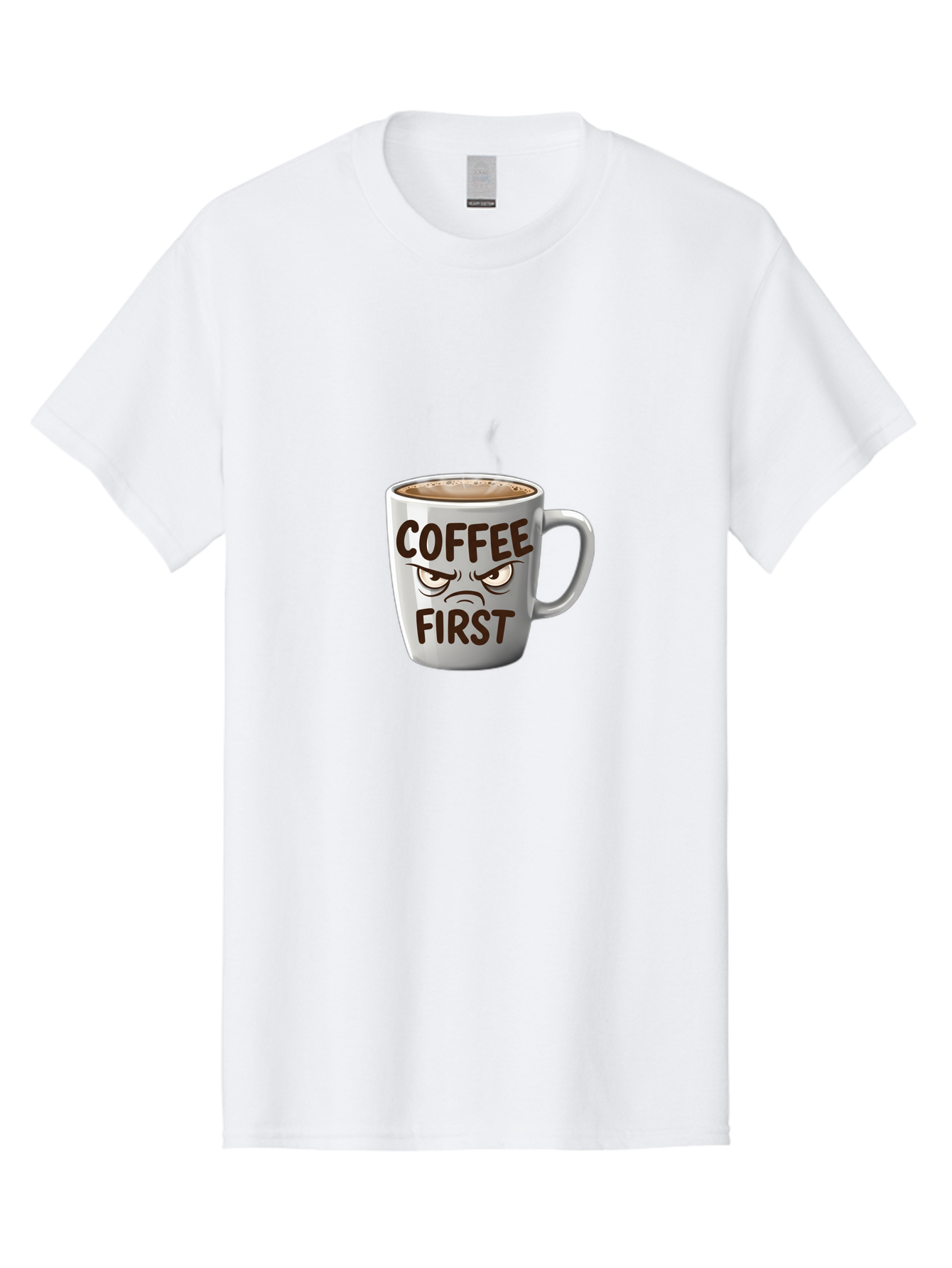 Coffee-First Men'S Graphic Tee, 100% Cotton, Comfortable Casual Summer Wear, Machine Washable, Vintage Camera, Old Camera, Antique Camera, Black Camera, Classic Photography, Photography Equipment, Nostalgic Device, Film Camera, Camera Art Bak283