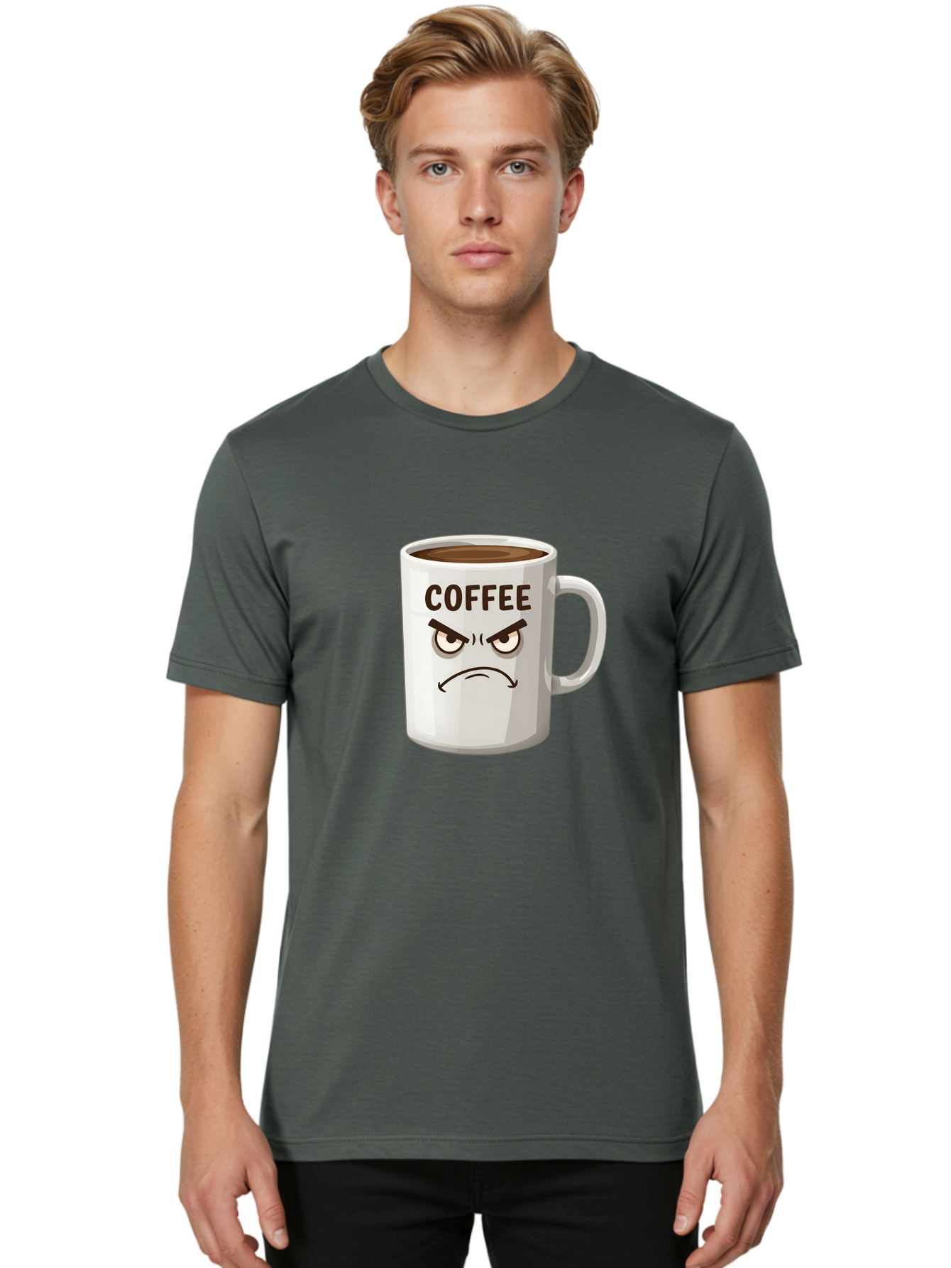 Coffee Men'S Graphic Tee, 100% Cotton, Comfortable Casual Summer Wear, Machine Washable, Vintage Camera, Old Camera, Antique Camera, Black Camera, Classic Photography, Photography Equipment, Nostalgic Device, Film Camera, Camera Art Bak284