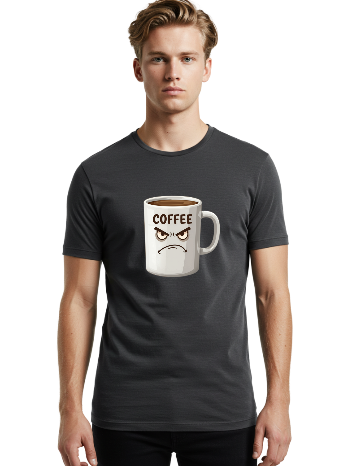 Coffee Men'S Graphic Tee, 100% Cotton, Comfortable Casual Summer Wear, Machine Washable, Vintage Camera, Old Camera, Antique Camera, Black Camera, Classic Photography, Photography Equipment, Nostalgic Device, Film Camera, Camera Art Bak284