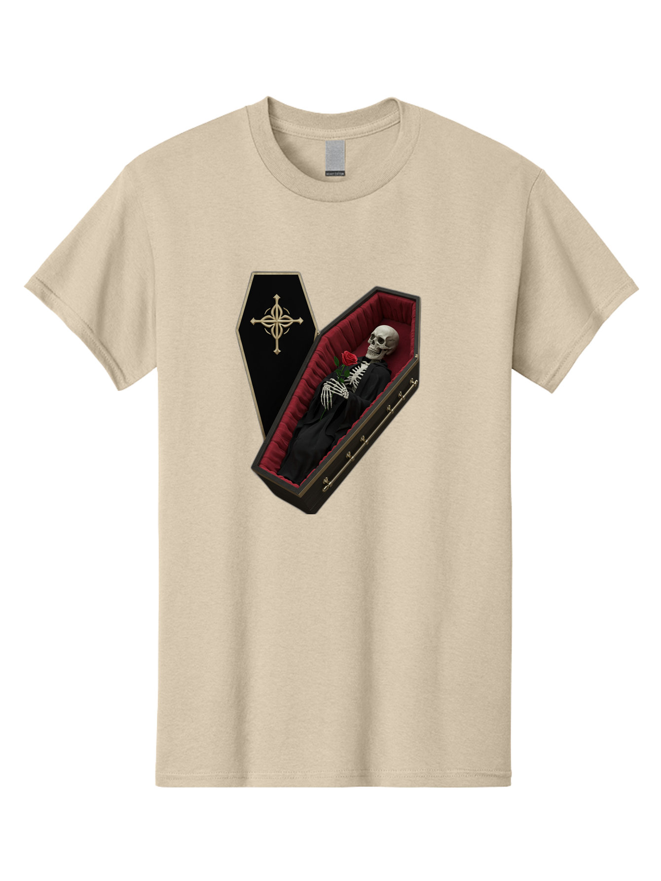 Coffin-Skeleton Men'S Graphic Tee, 100% Cotton, Comfortable Casual Summer Wear, Machine Washable, Vintage Camera, Old Camera, Antique Camera, Black Camera, Classic Photography, Photography Equipment, Nostalgic Device, Film Camera, Camera Art Bak285