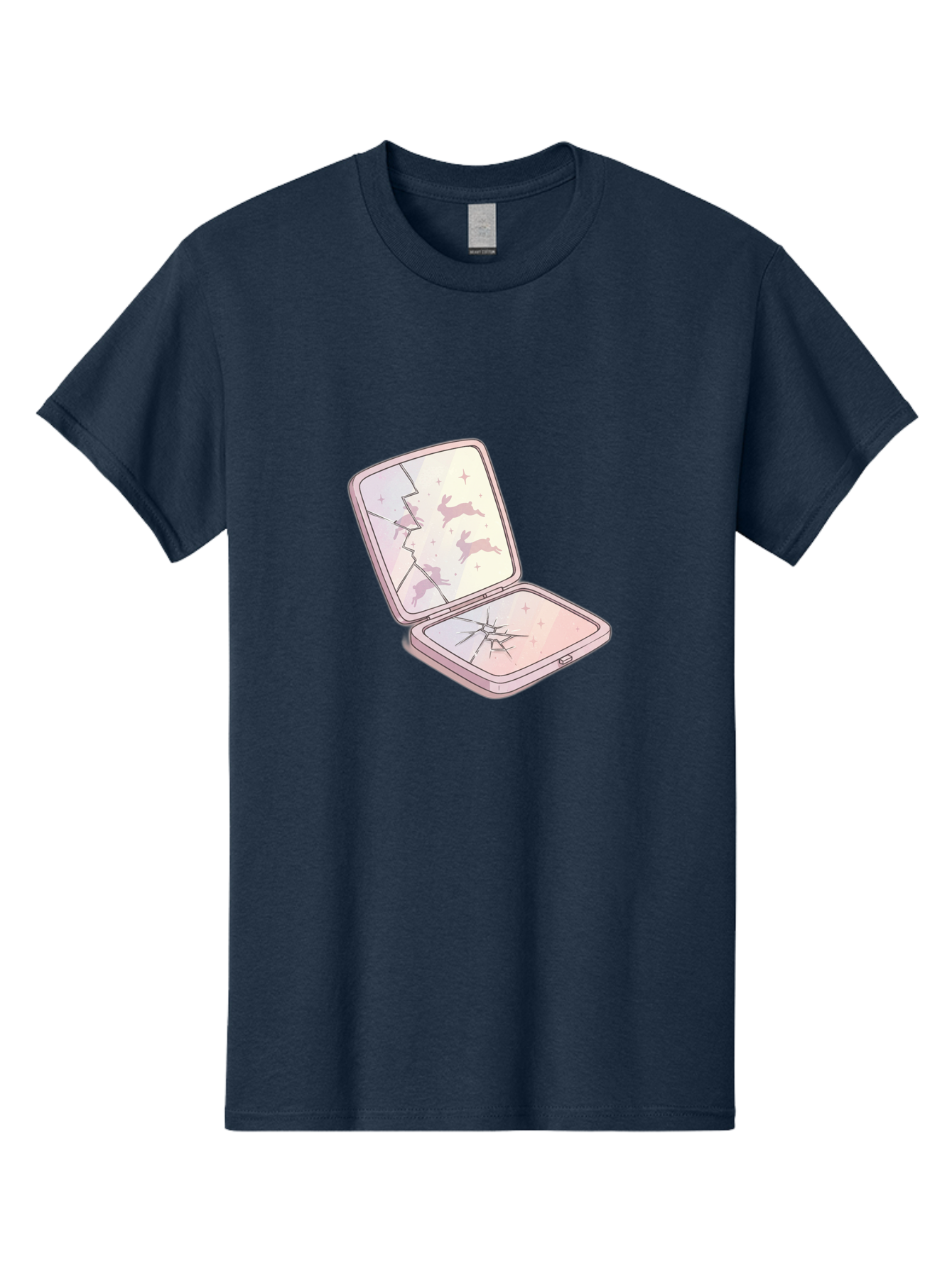 Compact-Mirror Men'S Graphic Tee, 100% Cotton, Comfortable Casual Summer Wear, Machine Washable, Vintage Camera, Old Camera, Antique Camera, Black Camera, Classic Photography, Photography Equipment, Nostalgic Device, Film Camera, Camera Art Bak290