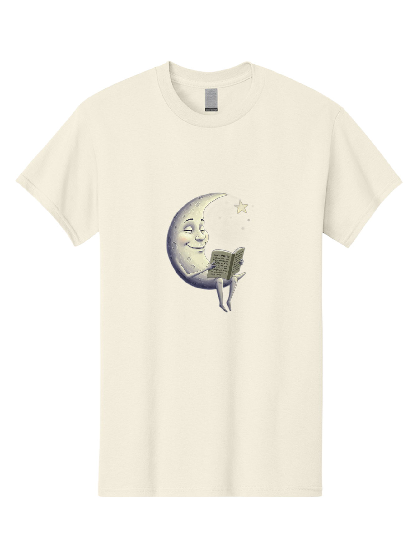 Crescent-Moon-Reading-2 Men'S Graphic Tee, 100% Cotton, Comfortable Casual Summer Wear, Machine Washable, Vintage Camera, Old Camera, Antique Camera, Black Camera, Classic Photography, Photography Equipment, Nostalgic Device, Film Camera, Bak318