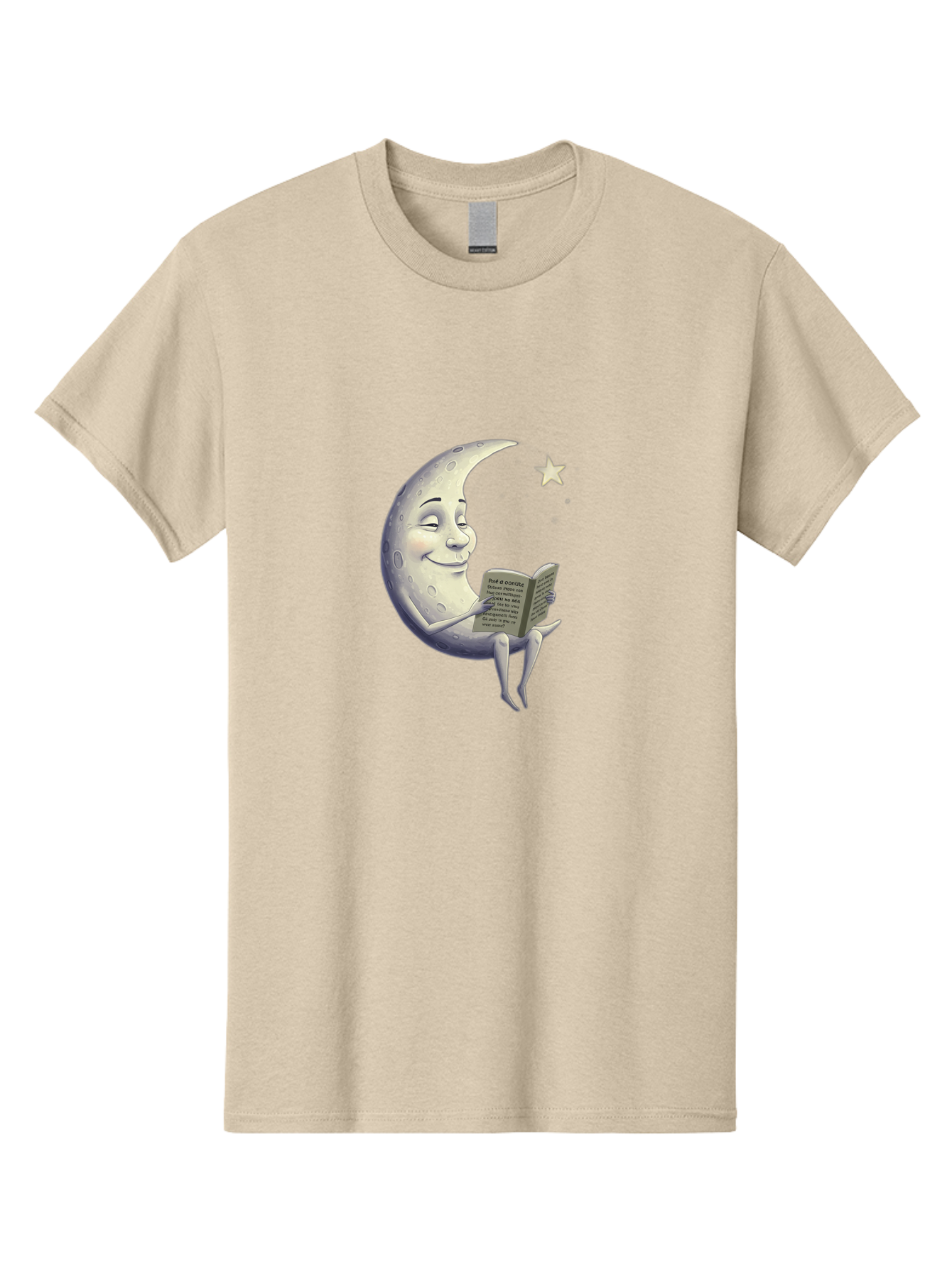 Crescent-Moon-Reading-2 Men'S Graphic Tee, 100% Cotton, Comfortable Casual Summer Wear, Machine Washable, Vintage Camera, Old Camera, Antique Camera, Black Camera, Classic Photography, Photography Equipment, Nostalgic Device, Film Camera, Bak318