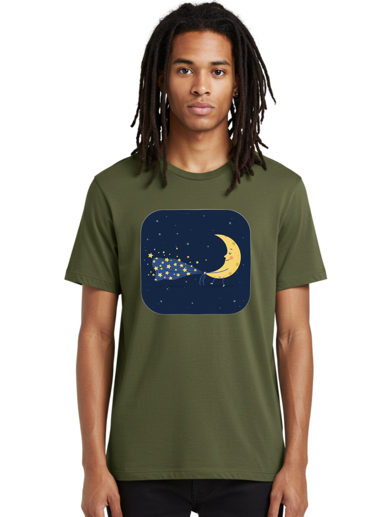Crescent-Moon-With-Stars Men'S Graphic Tee, 100% Cotton, Comfortable Casual Summer Wear, Machine Washable, Vintage Camera, Old Camera, Antique Camera, Black Camera, Classic Photography, Photography Equipment, Nostalgic Device, Film Camera, Bak320