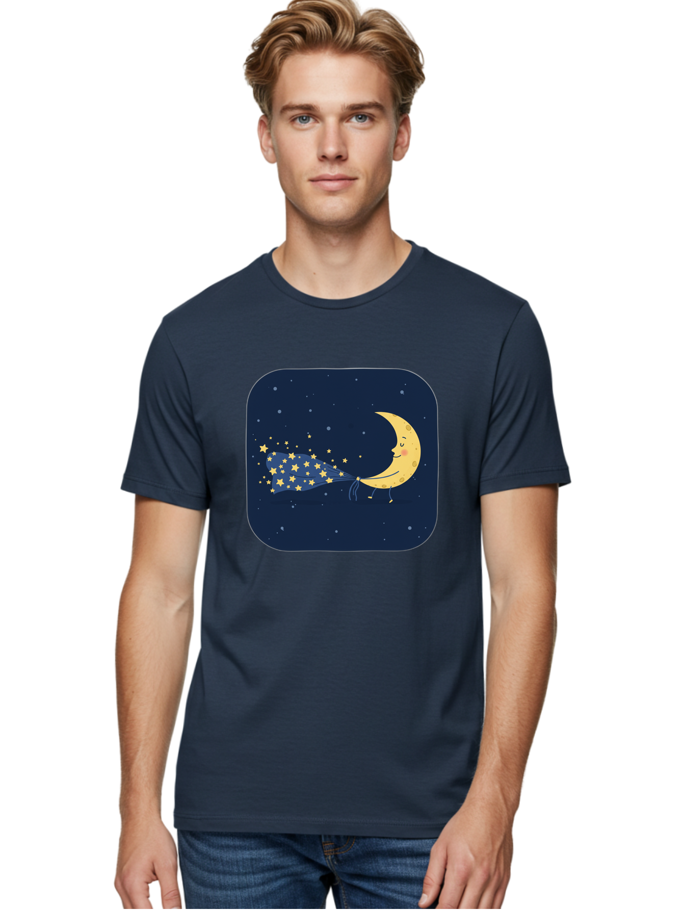 Crescent-Moon-With-Stars Men'S Graphic Tee, 100% Cotton, Comfortable Casual Summer Wear, Machine Washable, Vintage Camera, Old Camera, Antique Camera, Black Camera, Classic Photography, Photography Equipment, Nostalgic Device, Film Camera, Bak320
