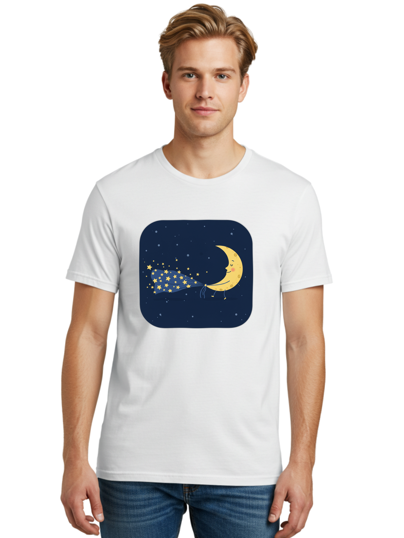 Crescent-Moon-With-Stars Men'S Graphic Tee, 100% Cotton, Comfortable Casual Summer Wear, Machine Washable, Vintage Camera, Old Camera, Antique Camera, Black Camera, Classic Photography, Photography Equipment, Nostalgic Device, Film Camera, Bak320