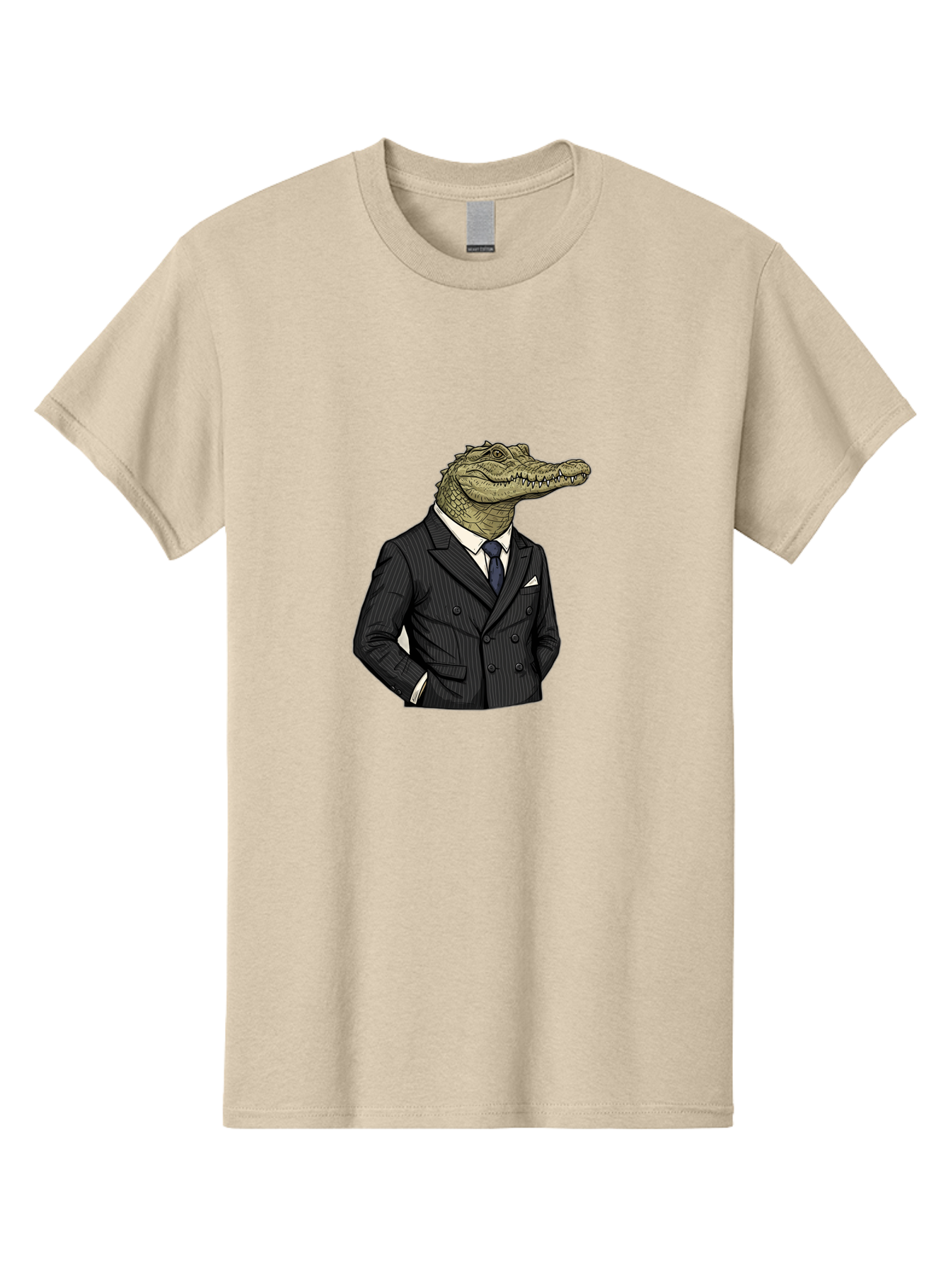 Crocodile-In-Suit-9 Men'S Graphic Tee, 100% Cotton, Comfortable Casual Summer Wear, Machine Washable, Vintage Camera, Old Camera, Antique Camera, Black Camera, Classic Photography, Photography Equipment, Nostalgic Device, Film Camera, Bak333