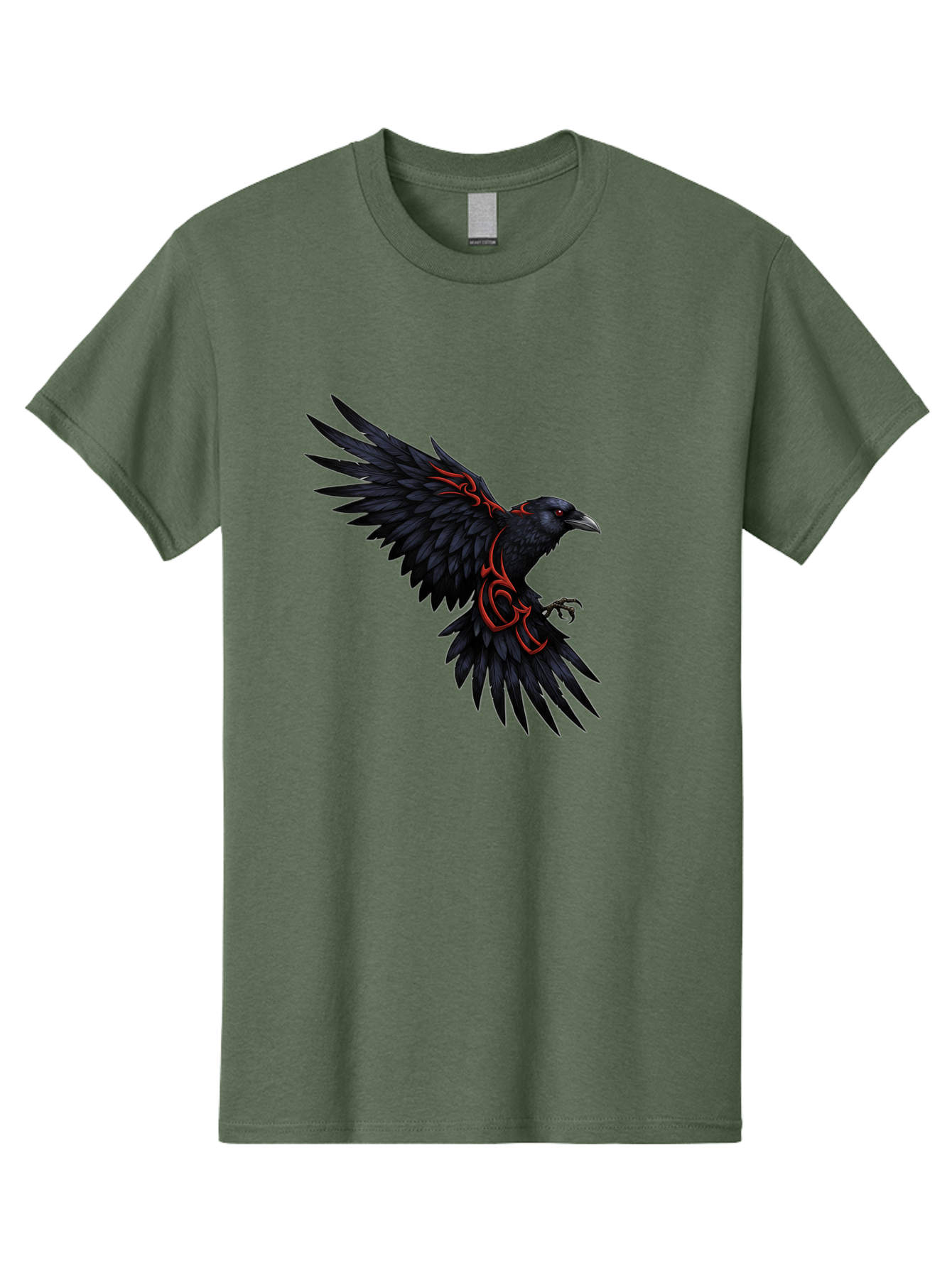 Crow-With-Tribal-Art Men'S Graphic Tee, 100% Cotton, Comfortable Casual Summer Wear, Machine Washable, Vintage Camera, Old Camera, Antique Camera, Black Camera, Classic Photography, Photography Equipment, Nostalgic Device, Film Camera, Bak339