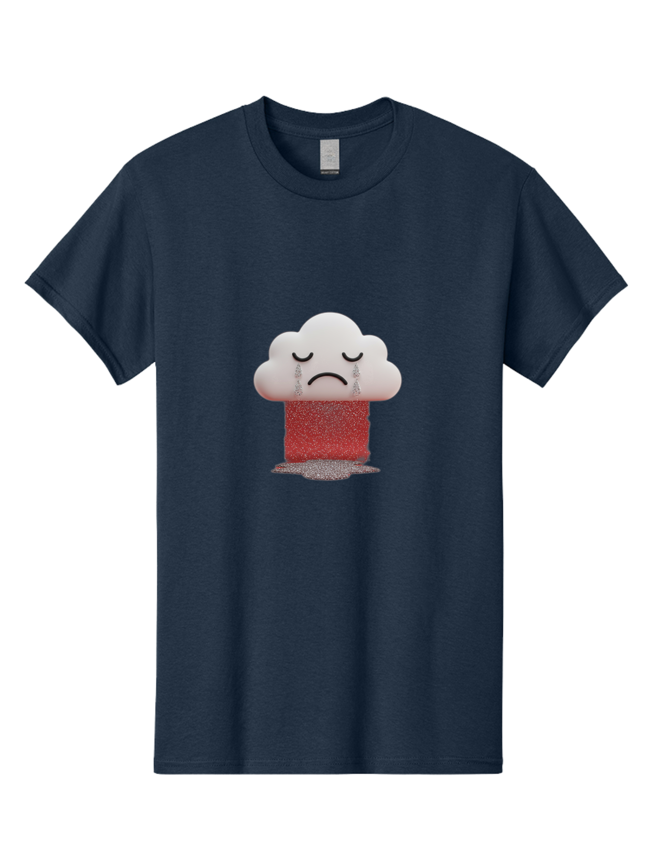 Crying-Cloud-1 Men'S Graphic Tee, 100% Cotton, Comfortable Casual Summer Wear, Machine Washable, Vintage Camera, Old Camera, Antique Camera, Black Camera, Classic Photography, Photography Equipment, Nostalgic Device, Film Camera, Camera Art Bak348
