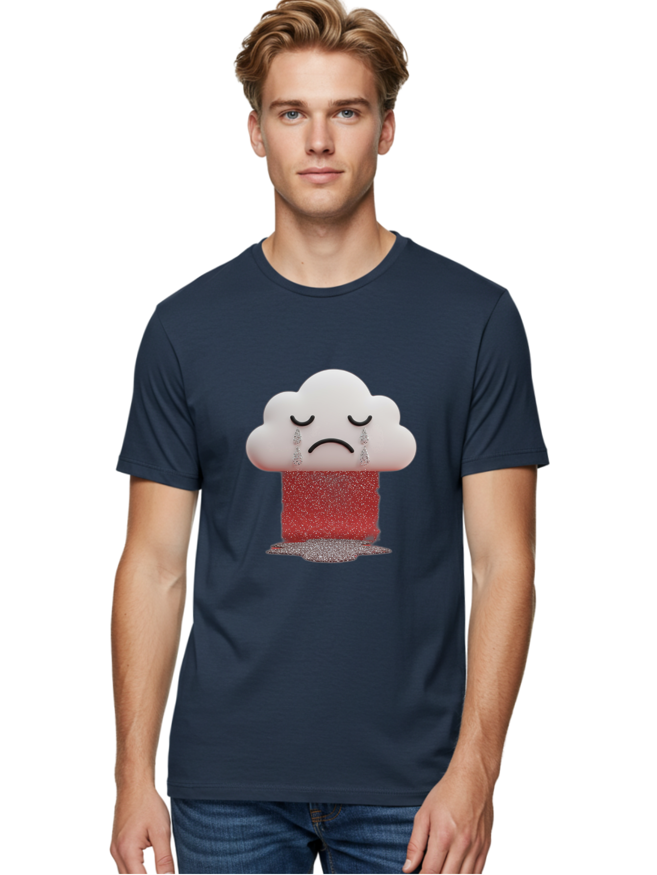 Crying-Cloud-1 Men'S Graphic Tee, 100% Cotton, Comfortable Casual Summer Wear, Machine Washable, Vintage Camera, Old Camera, Antique Camera, Black Camera, Classic Photography, Photography Equipment, Nostalgic Device, Film Camera, Camera Art Bak348