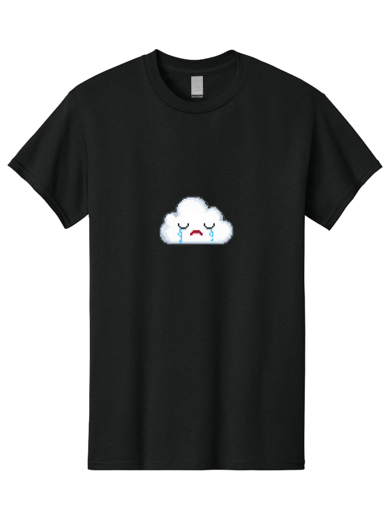 Crying-Cloud-2 Men'S Graphic Tee, 100% Cotton, Comfortable Casual Summer Wear, Machine Washable, Vintage Camera, Old Camera, Antique Camera, Black Camera, Classic Photography, Photography Equipment, Nostalgic Device, Film Camera, Camera Art Bak349
