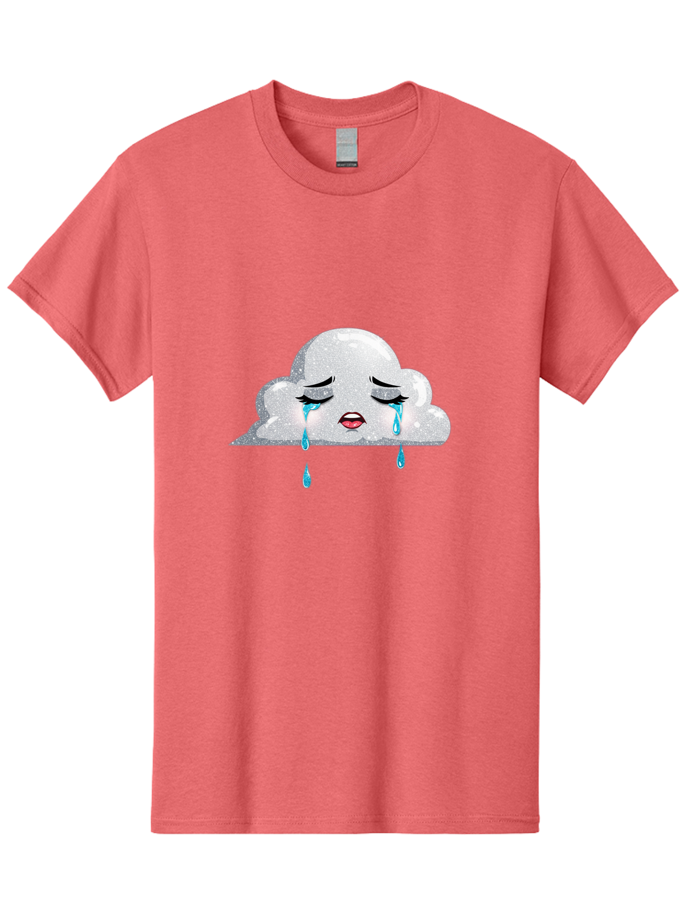 Crying-Cloud-3 Men'S Graphic Tee, 100% Cotton, Comfortable Casual Summer Wear, Machine Washable, Vintage Camera, Old Camera, Antique Camera, Black Camera, Classic Photography, Photography Equipment, Nostalgic Device, Film Camera, Camera Art Bak350