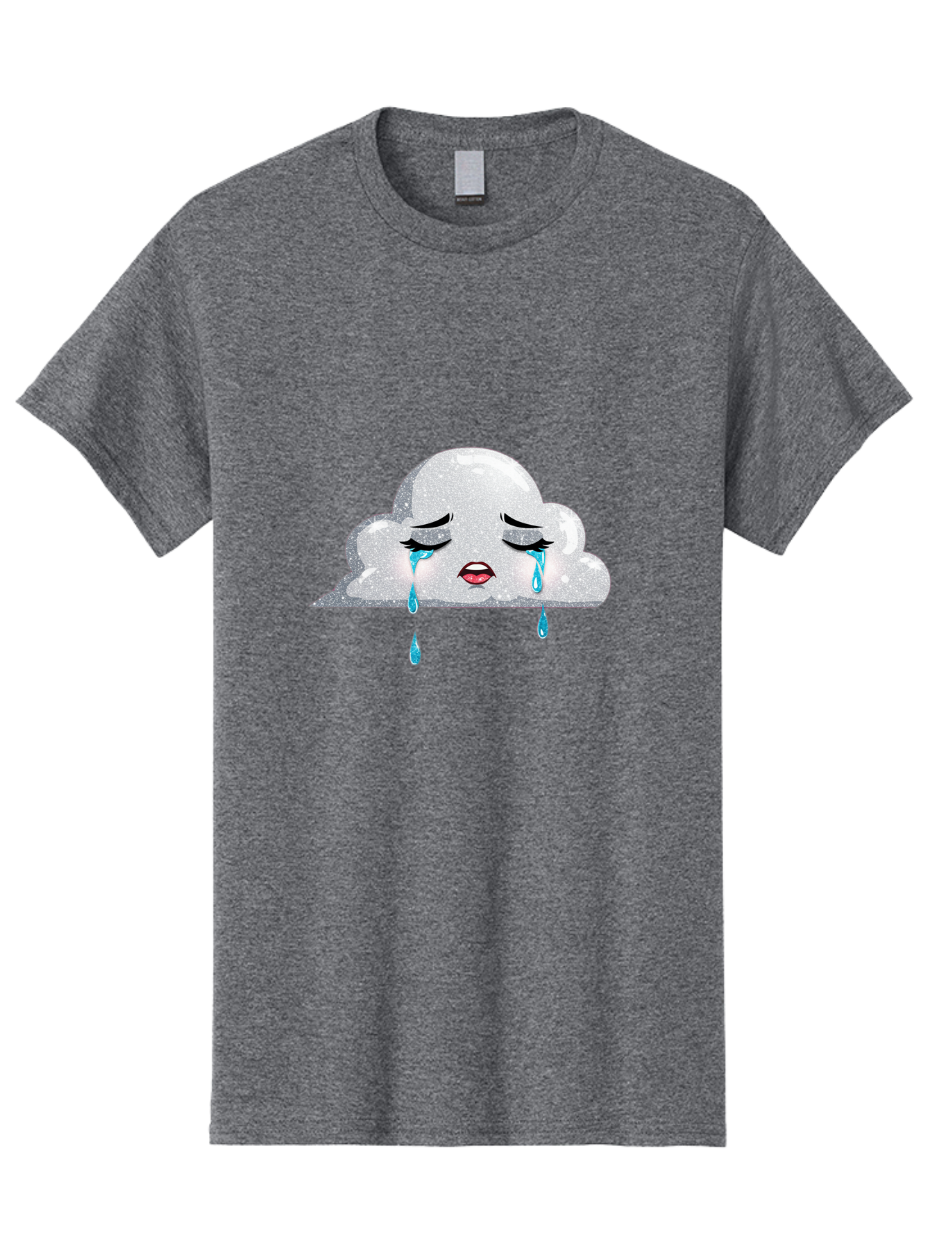 Crying-Cloud-3 Men'S Graphic Tee, 100% Cotton, Comfortable Casual Summer Wear, Machine Washable, Vintage Camera, Old Camera, Antique Camera, Black Camera, Classic Photography, Photography Equipment, Nostalgic Device, Film Camera, Camera Art Bak350