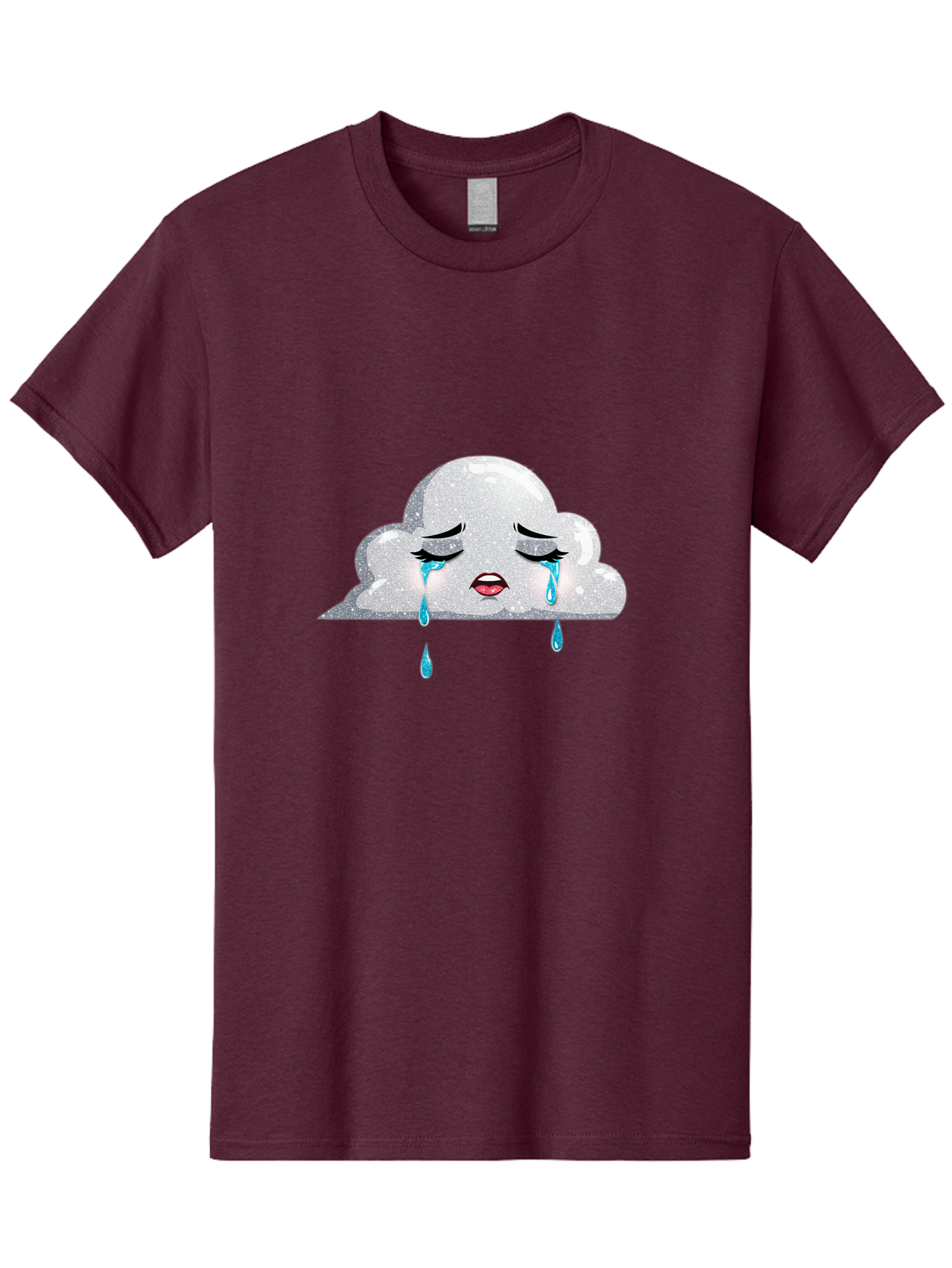 Crying-Cloud-3 Men'S Graphic Tee, 100% Cotton, Comfortable Casual Summer Wear, Machine Washable, Vintage Camera, Old Camera, Antique Camera, Black Camera, Classic Photography, Photography Equipment, Nostalgic Device, Film Camera, Camera Art Bak350