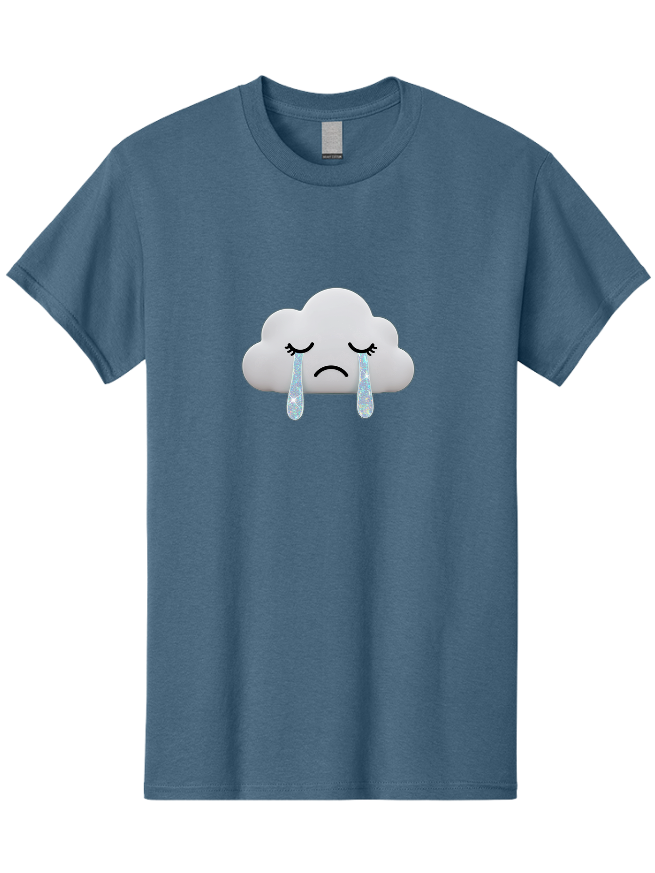 Crying-Cloud-4 Men'S Graphic Tee, 100% Cotton, Comfortable Casual Summer Wear, Machine Washable, Vintage Camera, Old Camera, Antique Camera, Black Camera, Classic Photography, Photography Equipment, Nostalgic Device, Film Camera, Camera Art Bak351