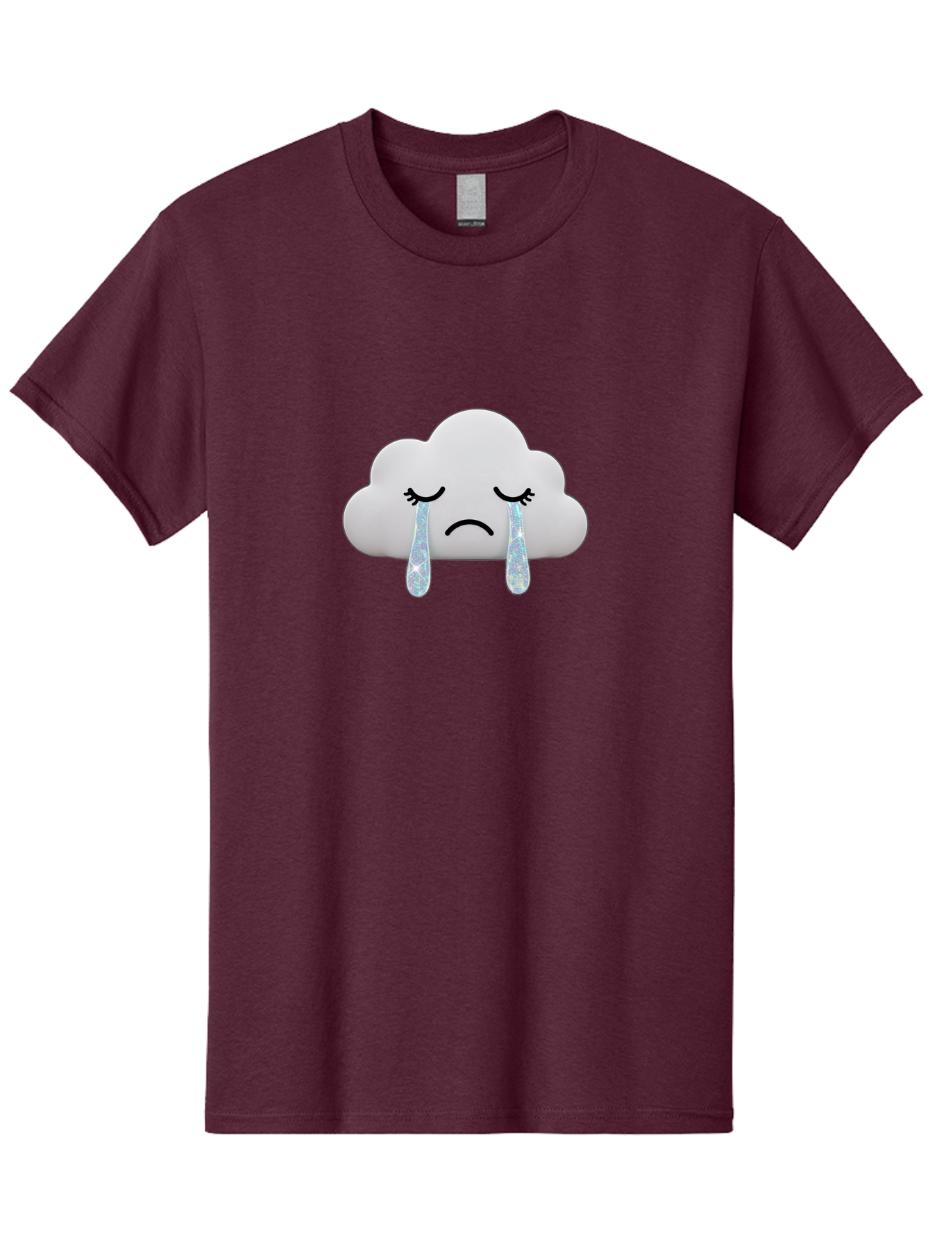 Crying-Cloud-4 Men'S Graphic Tee, 100% Cotton, Comfortable Casual Summer Wear, Machine Washable, Vintage Camera, Old Camera, Antique Camera, Black Camera, Classic Photography, Photography Equipment, Nostalgic Device, Film Camera, Camera Art Bak351