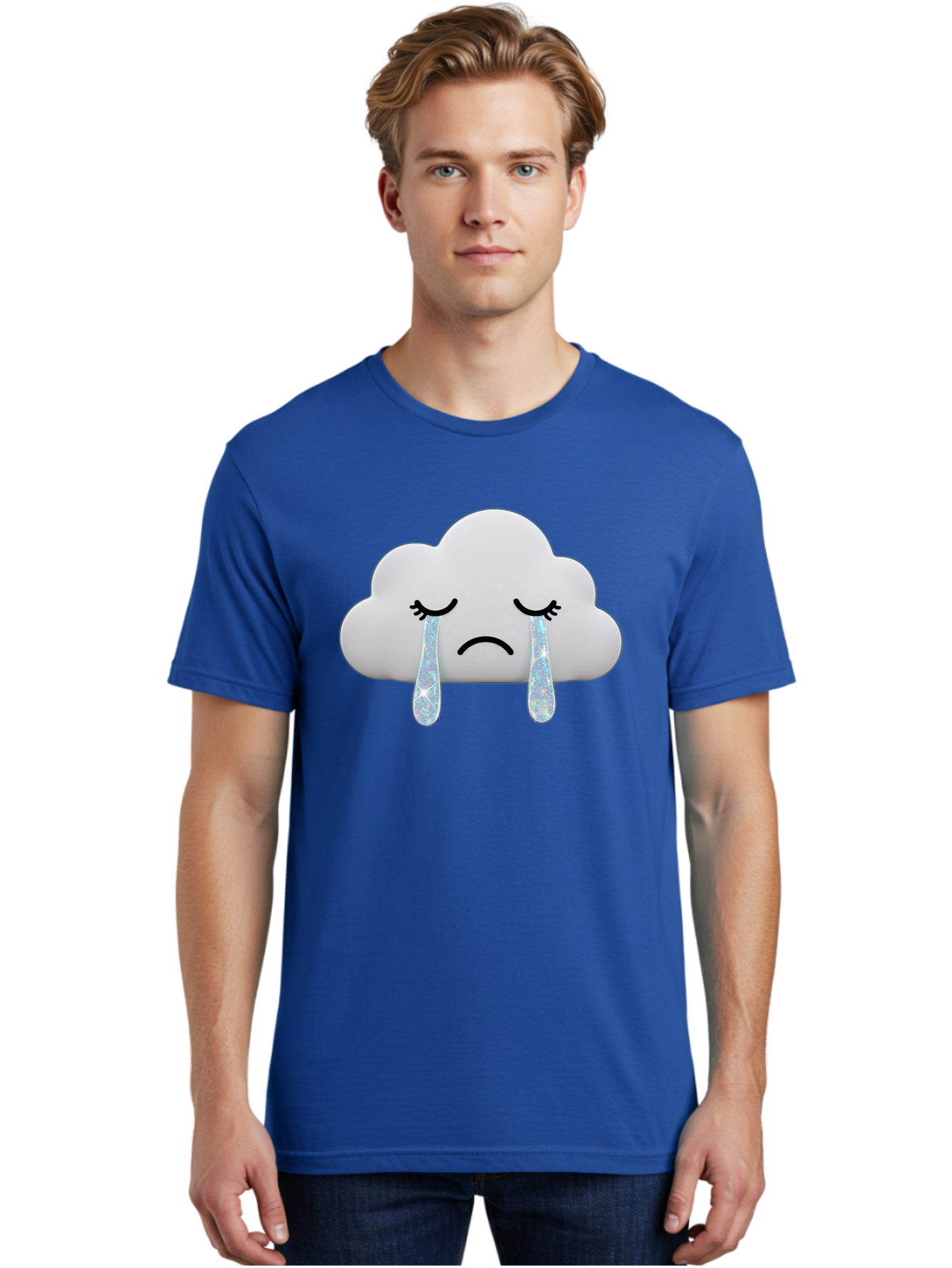 Crying-Cloud-4 Men'S Graphic Tee, 100% Cotton, Comfortable Casual Summer Wear, Machine Washable, Vintage Camera, Old Camera, Antique Camera, Black Camera, Classic Photography, Photography Equipment, Nostalgic Device, Film Camera, Camera Art Bak351