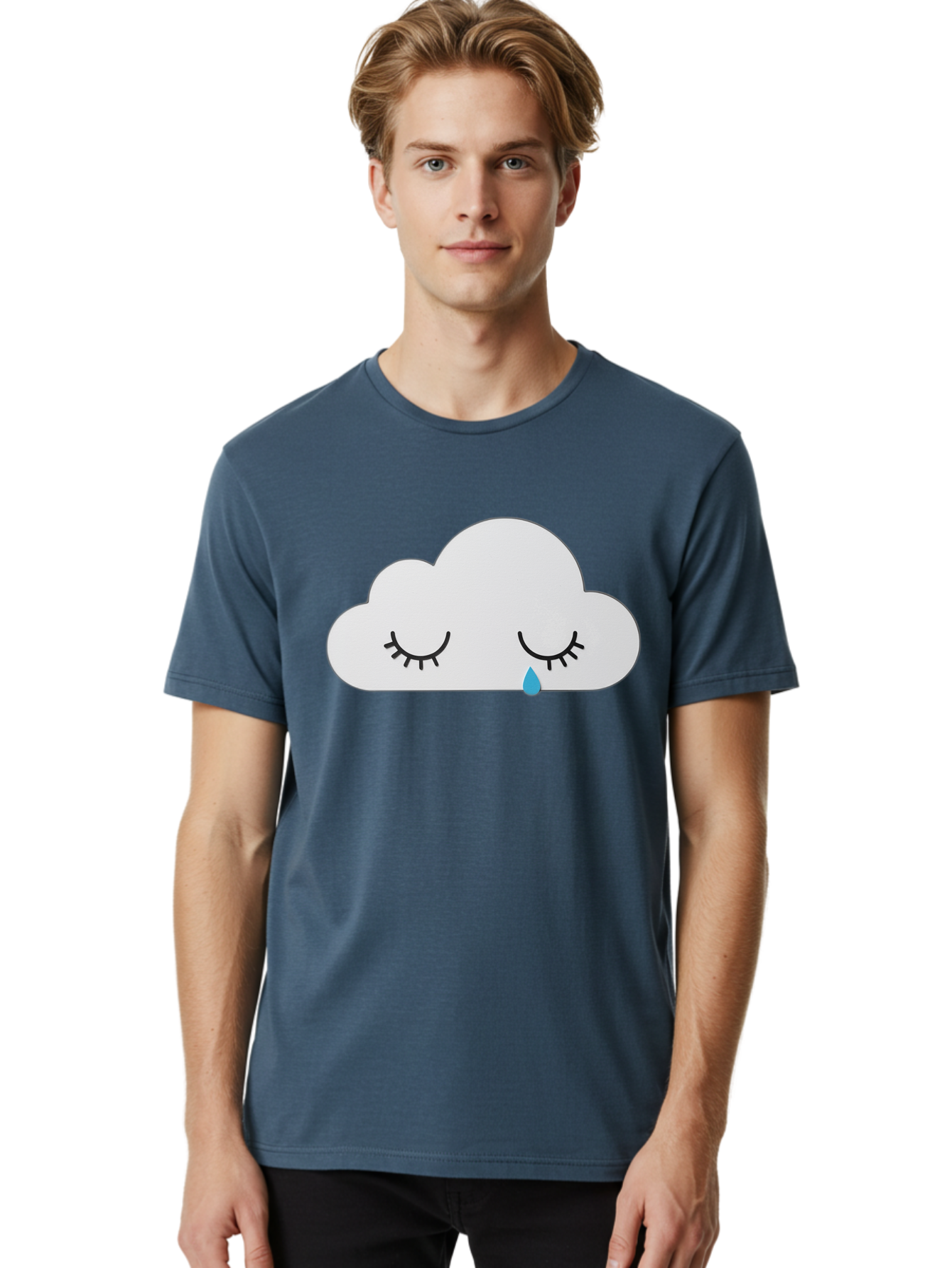 Crying-Cloud-5 Men'S Graphic Tee, 100% Cotton, Comfortable Casual Summer Wear, Machine Washable, Vintage Camera, Old Camera, Antique Camera, Black Camera, Classic Photography, Photography Equipment, Nostalgic Device, Film Camera, Camera Art Bak352