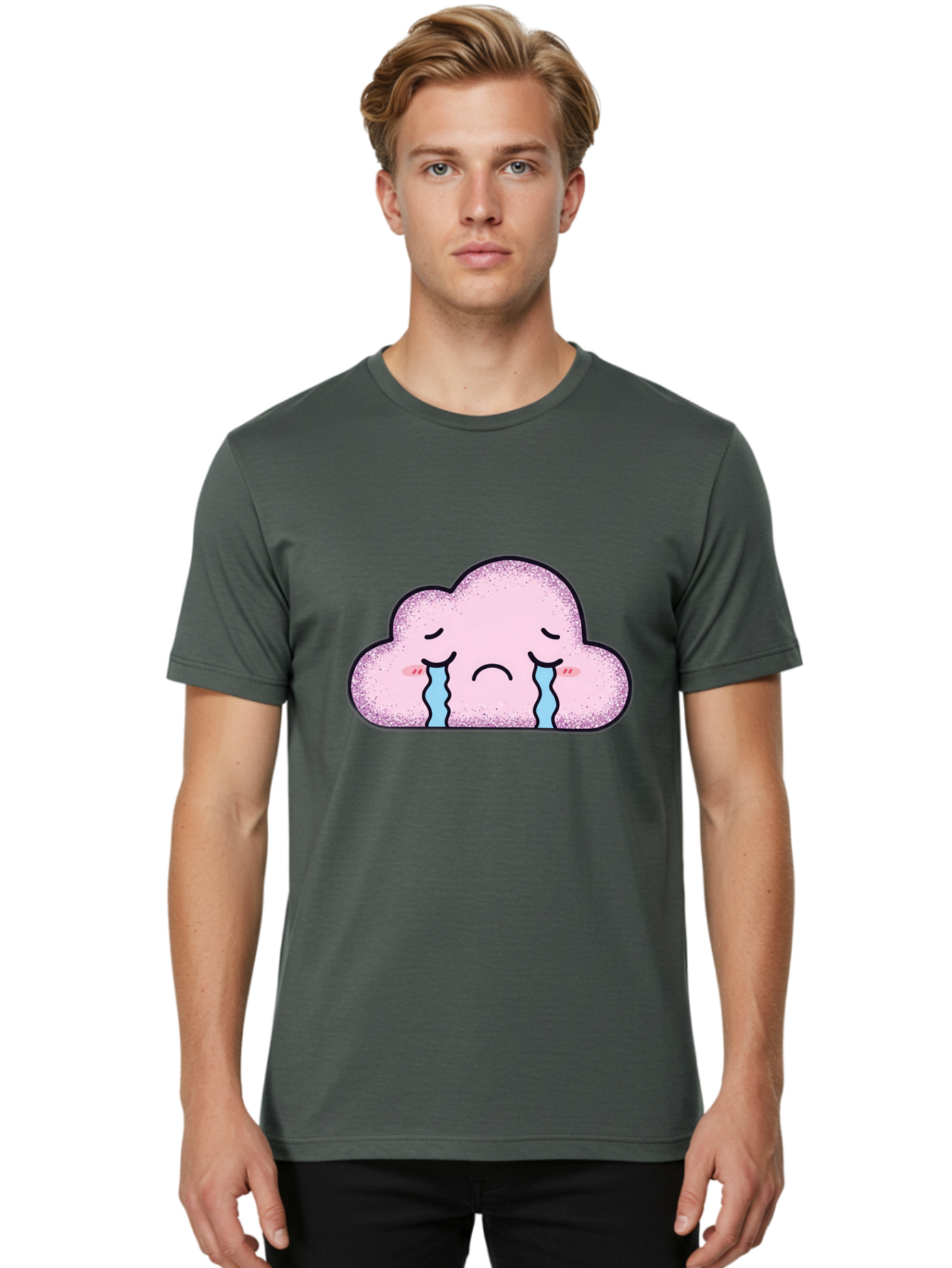 Crying-Cloud-6 Men'S Graphic Tee, 100% Cotton, Comfortable Casual Summer Wear, Machine Washable, Vintage Camera, Old Camera, Antique Camera, Black Camera, Classic Photography, Photography Equipment, Nostalgic Device, Film Camera, Camera Art Bak353