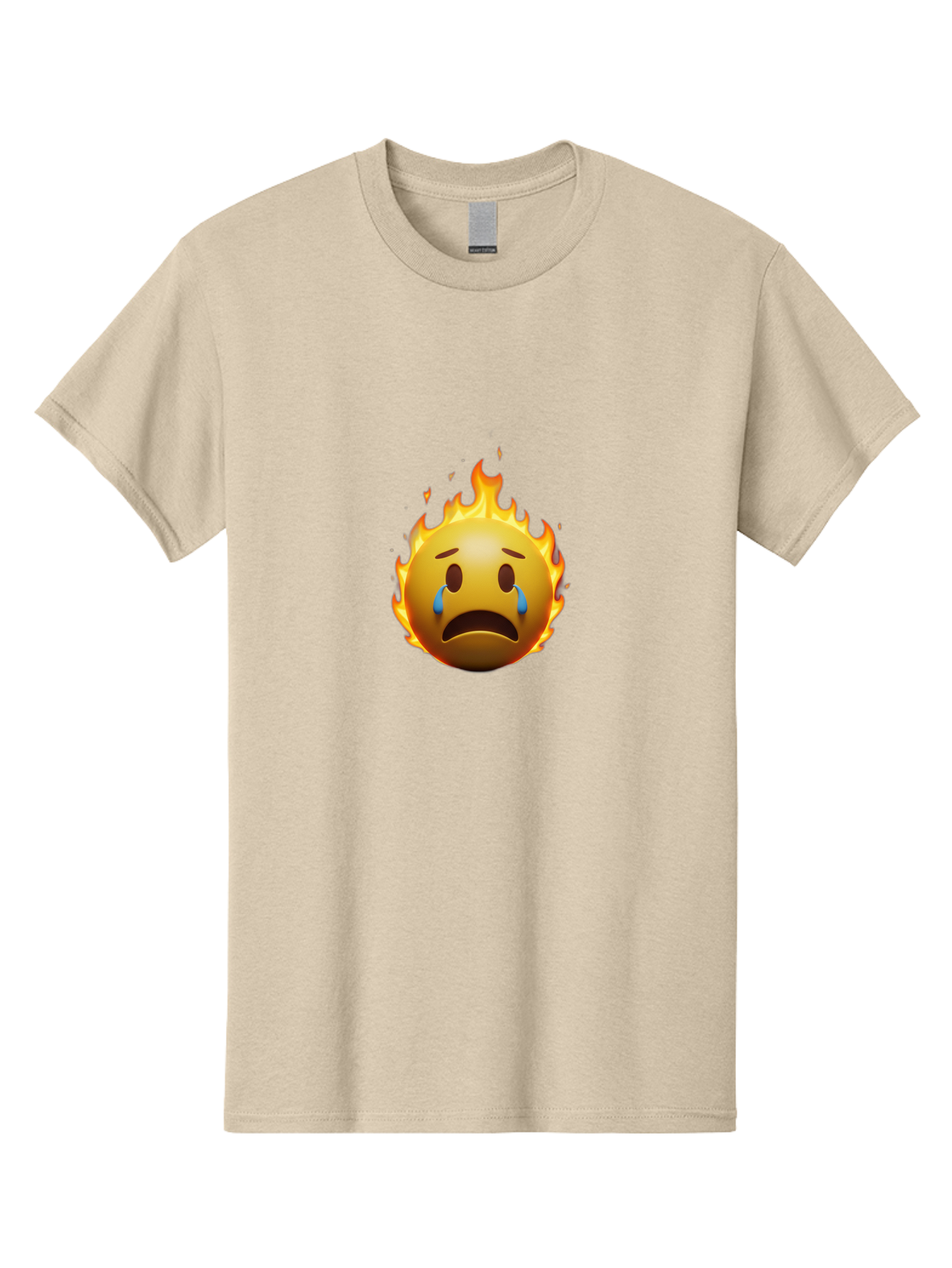 Crying-Face-On-Fire-Emoji Men'S Graphic Tee, 100% Cotton, Comfortable Casual Summer Wear, Machine Washable, Vintage Camera, Old Camera, Antique Camera, Black Camera, Classic Photography, Photography Equipment, Nostalgic Device, Film Camera, Bak357