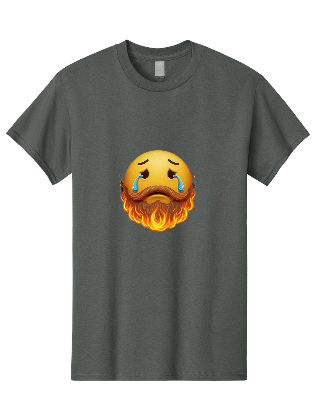 Crying-Fire-Emoji Men'S Graphic Tee, 100% Cotton, Comfortable Casual Summer Wear, Machine Washable, Vintage Camera, Old Camera, Antique Camera, Black Camera, Classic Photography, Photography Equipment, Nostalgic Device, Film Camera, Camera Art Bak358